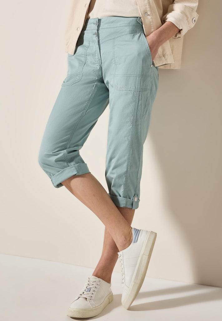 Cecil Caprihose »Style New York«, Sommerhose mit Knopfdetails am Bund