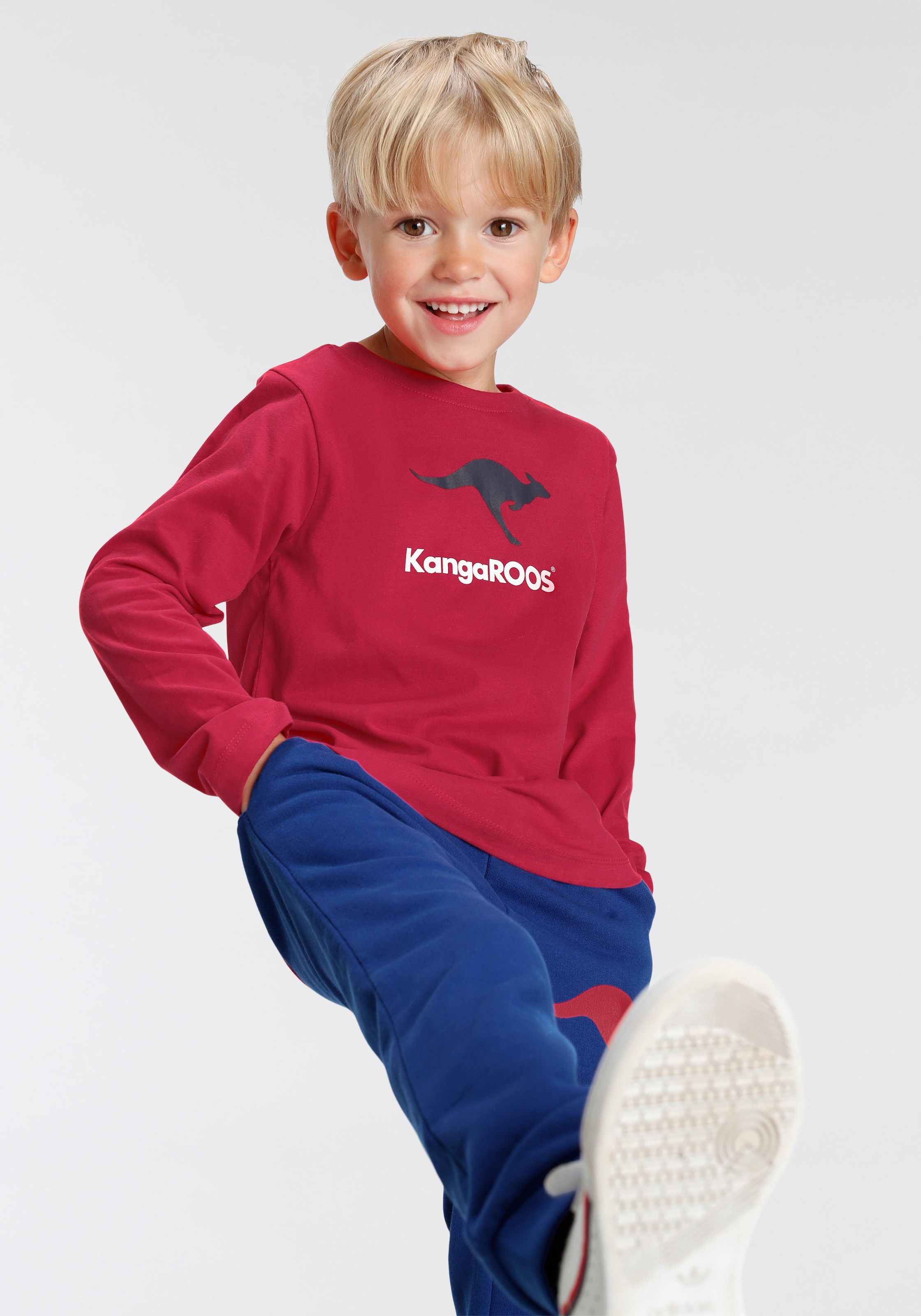 ✵ KangaROOS Langarmshirt »Basic Jelmoli-Versand online ordern Logo« 