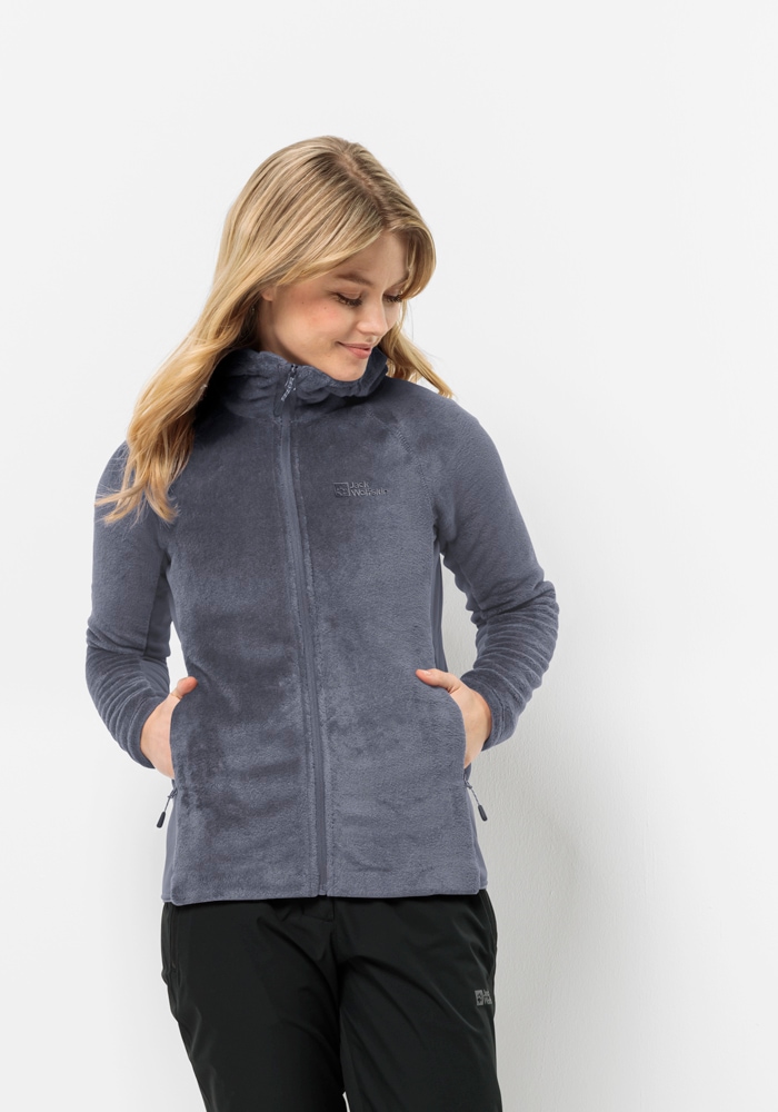 Jack Wolfskin Fleecejacke »ROTWAND HOODED FZ W«, mit Kapuze