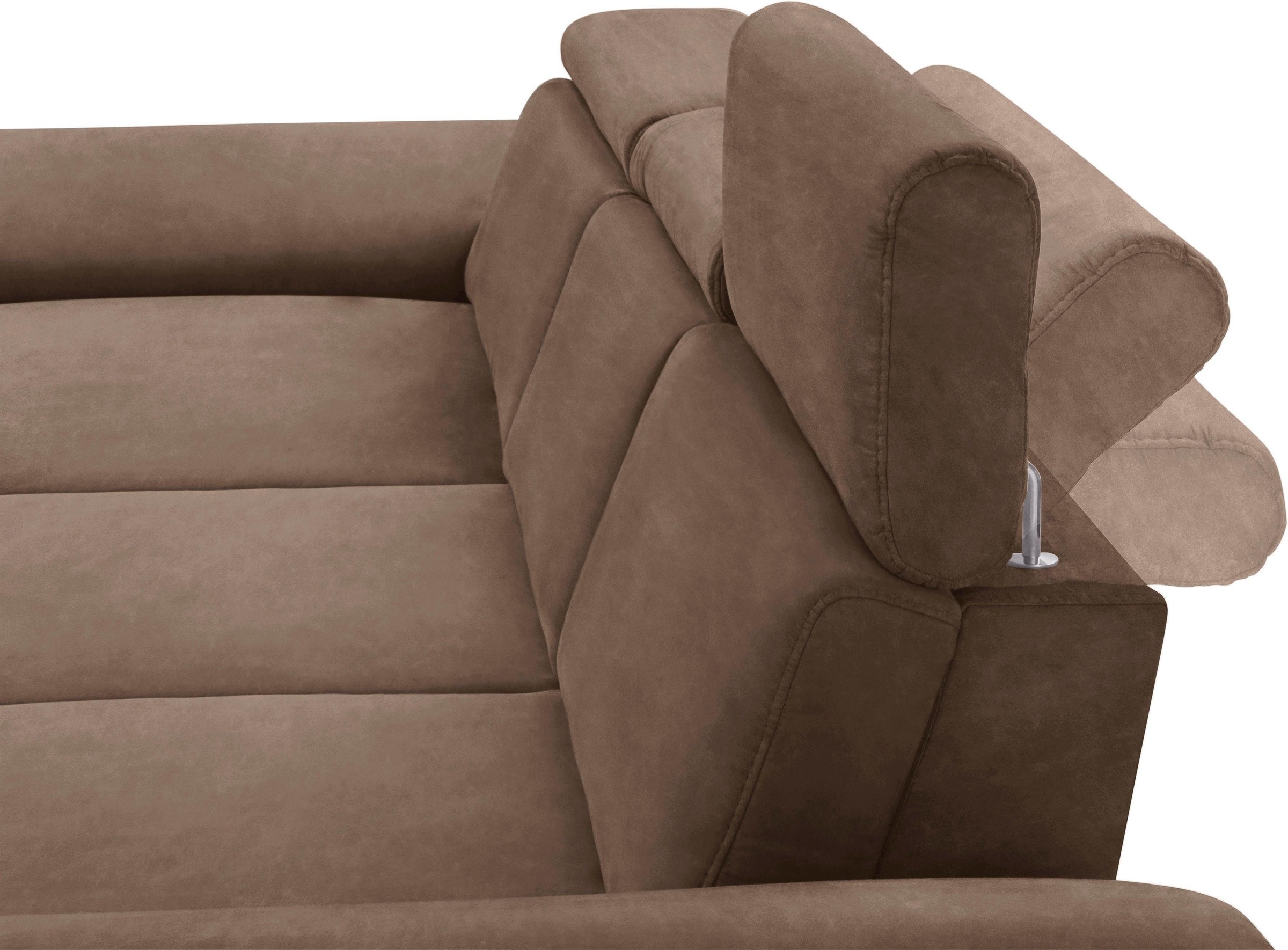 sit&more Ecksofa »Scorpio L-Form«, inklusive Sitztiefenverstellung, wahlweise mit Kopfverstellung