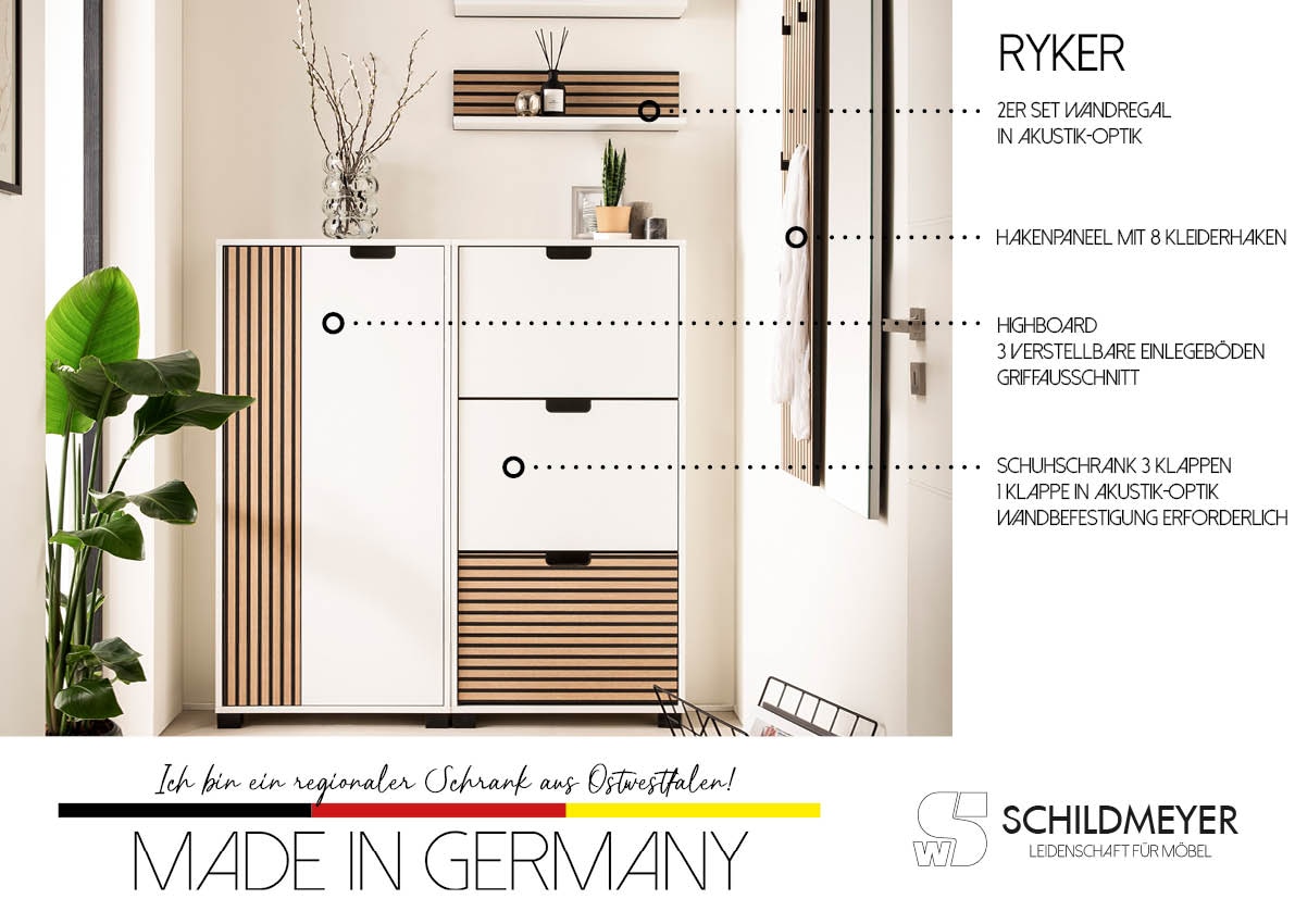 Schildmeyer Wandregal »Ryker Wandregal, Breite 60 cm«, (1 St.)