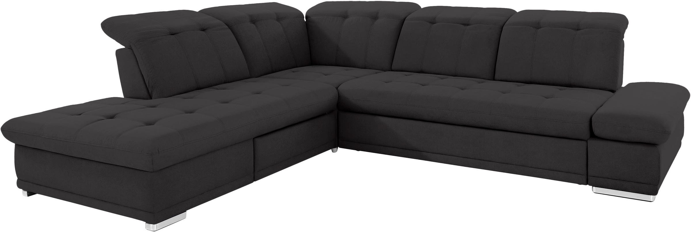 COTTA Ecksofa »Holiday L-Form mit Sitztiefen-, Armteil- und Kopfteilverstellung«, wahlweise mit Bettfunktion & Bettkasten
