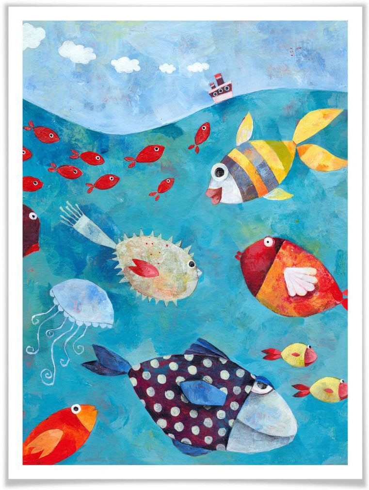 Wall-Art Poster »Märchen Wandbilder Fische St.), Fisch Meeresfrüchte, im Poster, Meer«, Wandposter (1 Jelmoli-Versand online & | Bild, Wandbild, kaufen