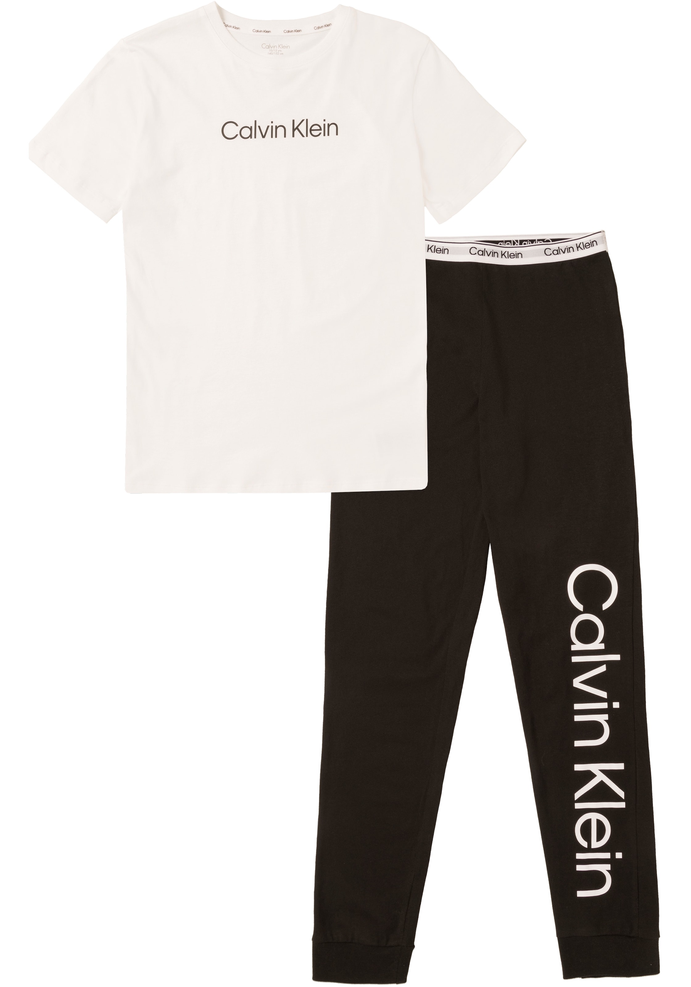 ❤ Calvin Klein Relaxanzug »KNIT tlg.) bestellen SET Jelmoli-Online PANT)«, PJ (SS+CUFFED Shop im (2