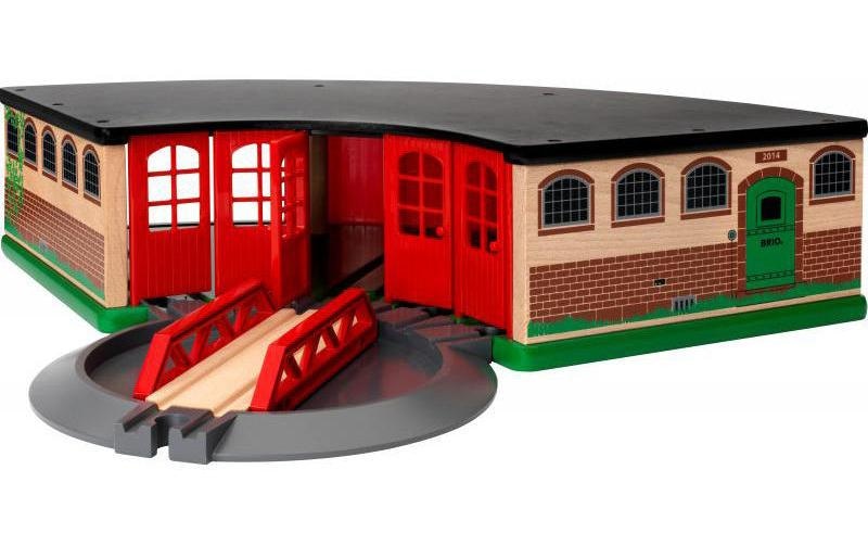 BRIO® Spielzeugeisenbahn-Gebäude »BRIO® WORLD Grosser Ringlokschuppen«