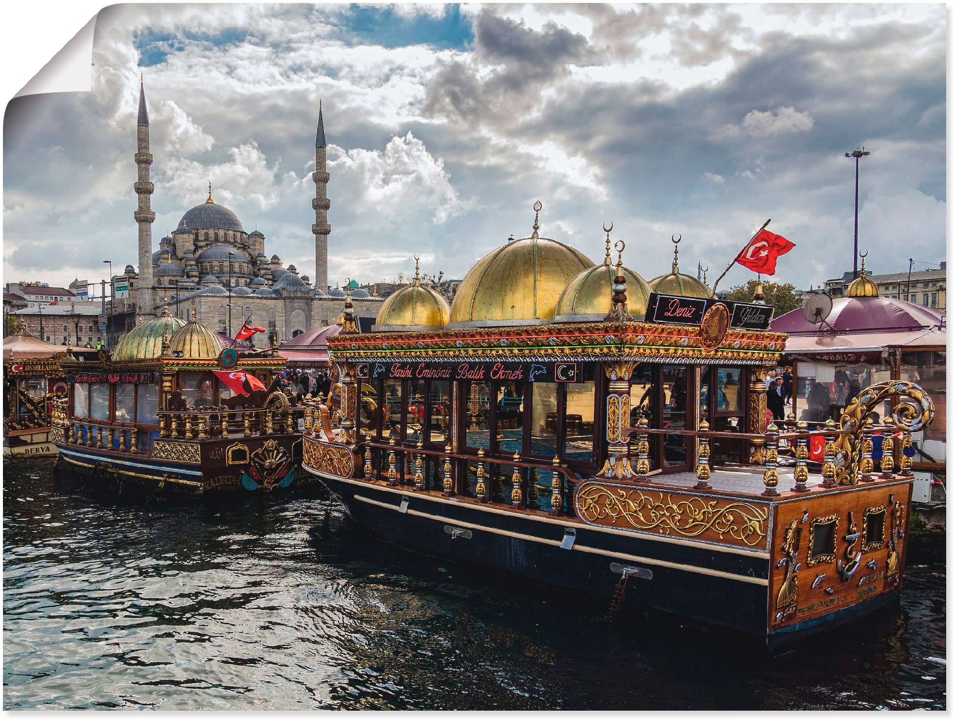 Artland Wandbild »Blaue Moschee Istanbul Jelmoli-Versand als - Türkei«, Leinwandbild, online in Gebäude, Grössen in bestellen (1 St.), | verschied. Poster