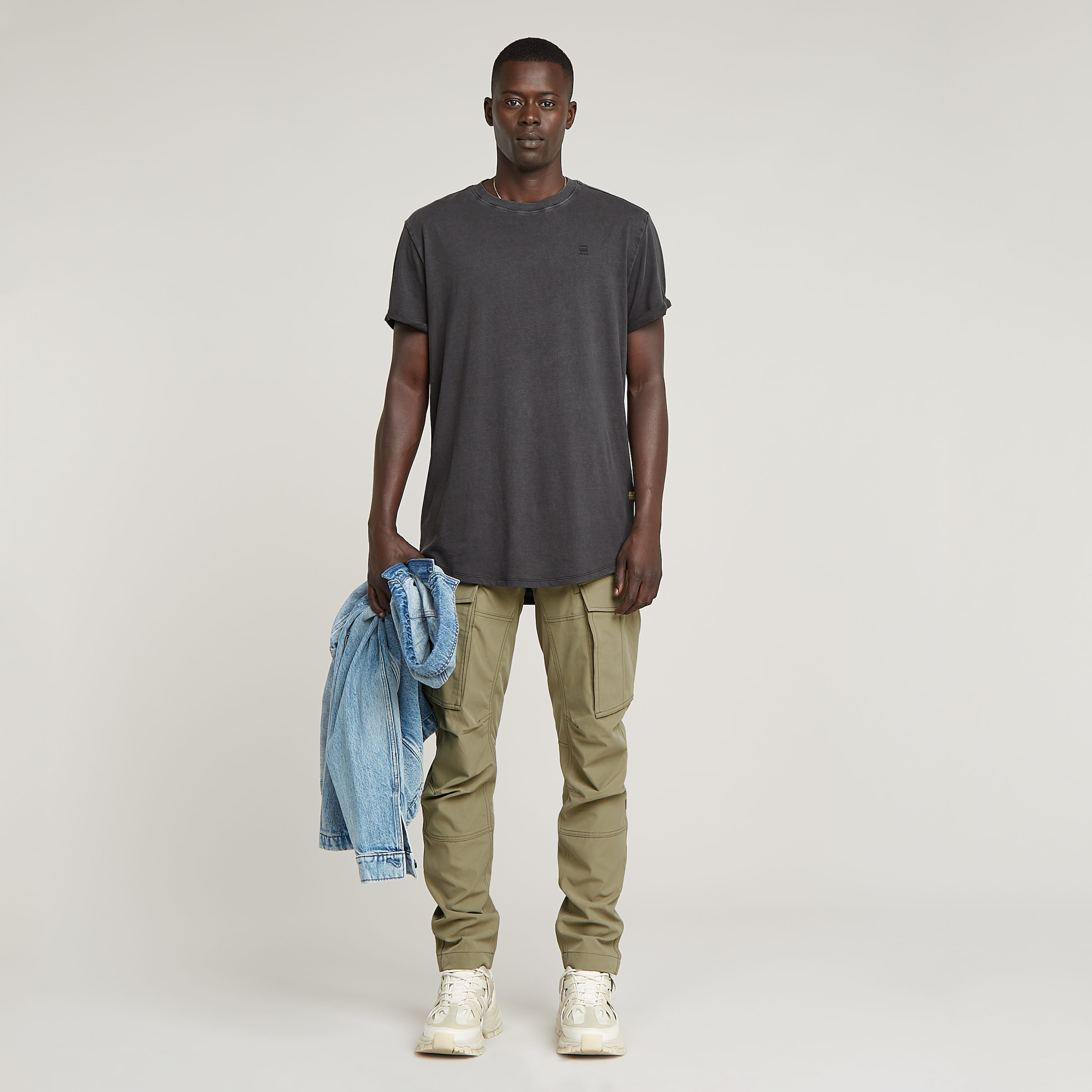 G-STAR T-Shirt »Text Back Overdyed Lash«, mit grossem Backprint