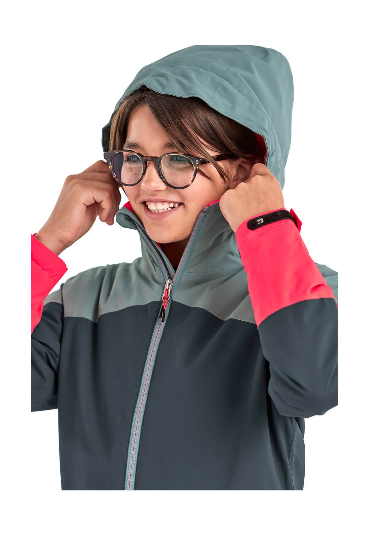 Killtec Outdoorjacke »KOW 195 GRLS JCKT«, Wasserdichte Winterjacke mit Colourblock, verstellbaren Details