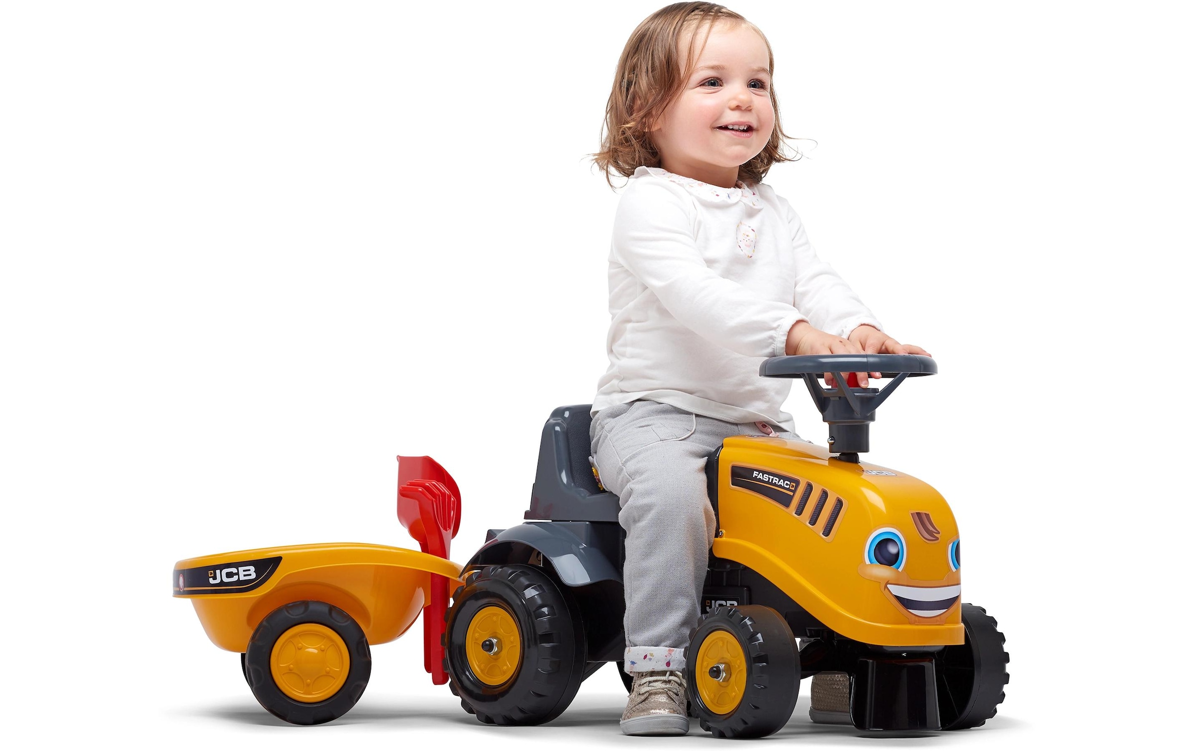 Falk Rutscherauto »Rutschfahrzeug JCB Rutscher + Anh. S«