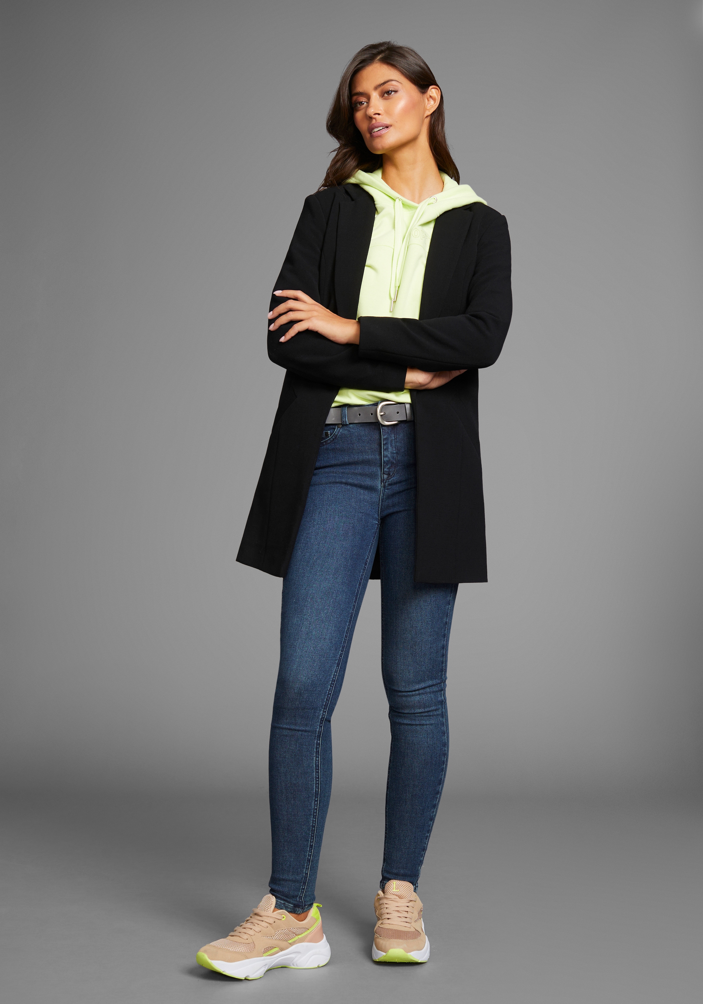 Arizona Skinny-fit-Jeans »Ultra Soft«, hohe Leibhöhe, lang, aus Baumwolle, Polyester und Elasthan