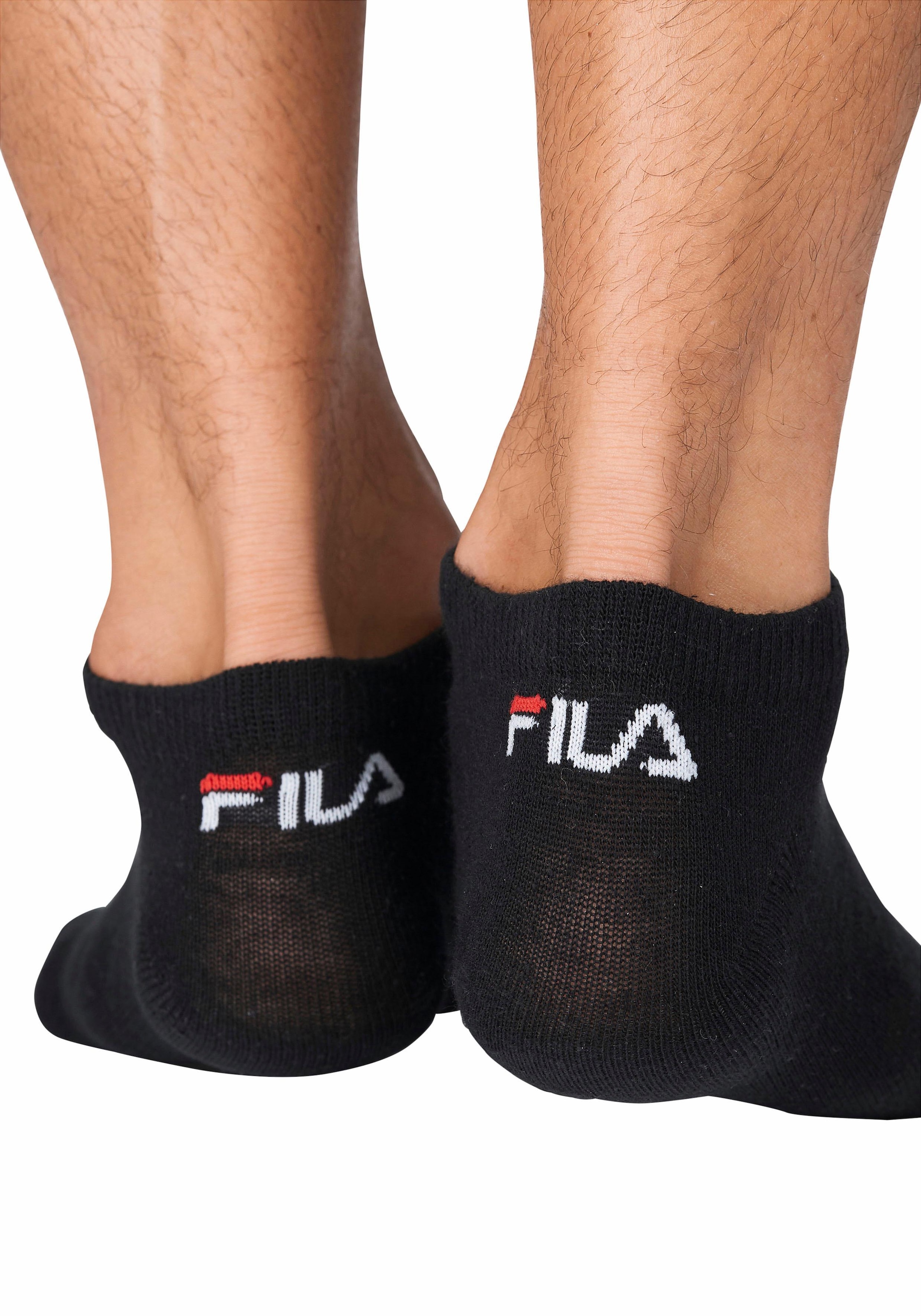 Fila Sneakersocken, (3er Pack), mit eingestricktem Logo an der Ferse