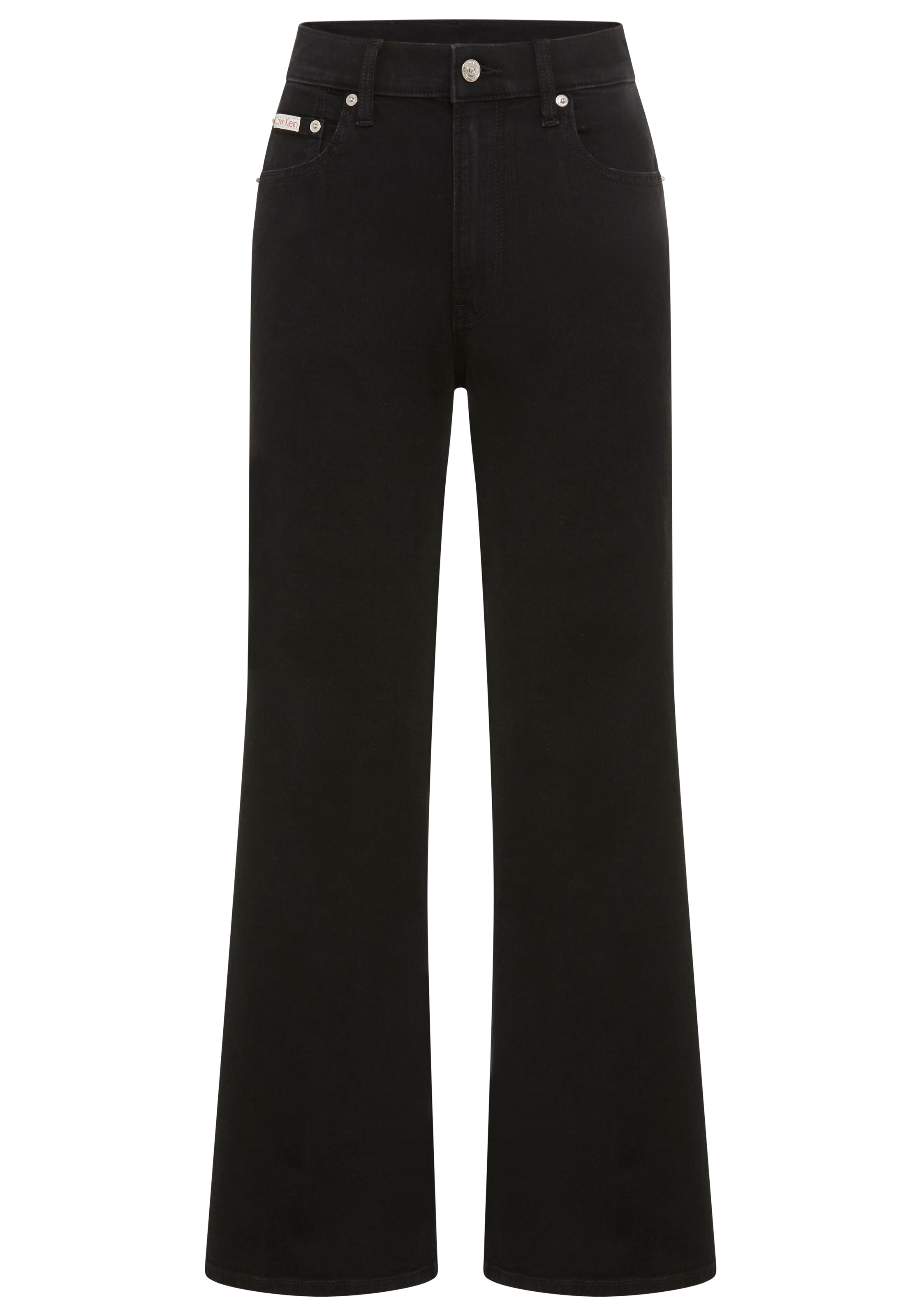 Calvin Klein Jeans Weite Jeans mit hohem Bund und weitem Bein, stone washed