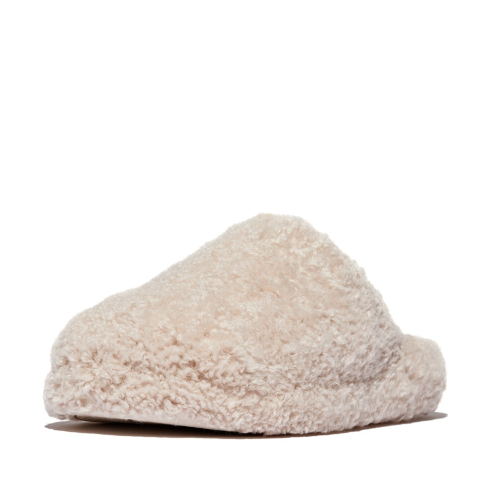Fitflop Pantoffel »iQUSHION D-LUXE PADDED TEDDY SLIPPER MULES«, Hausschuh, Clog mit Warmfutter