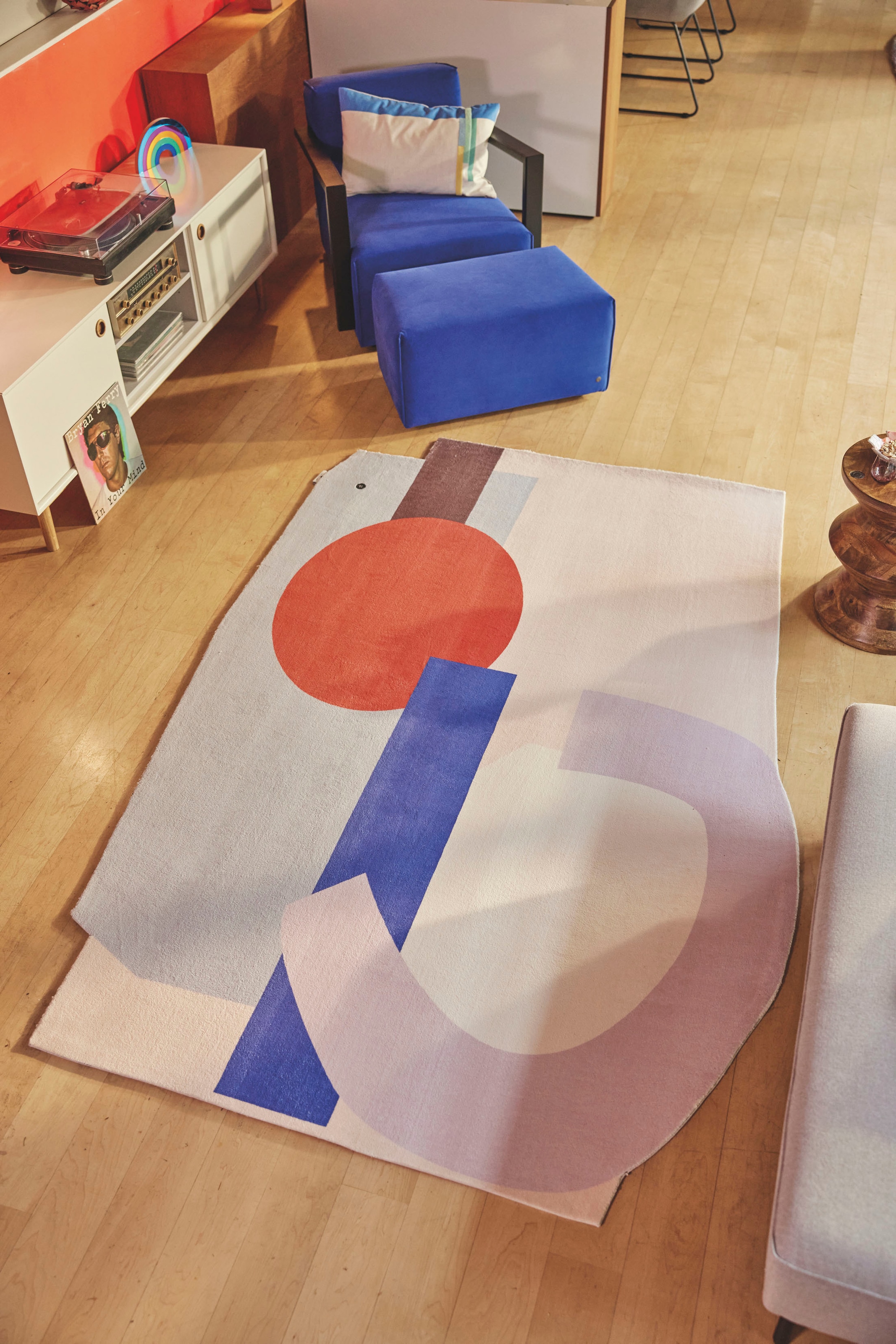 TOM TAILOR HOME Teppich »Shapes - NINE«, Motivform, 5 mm Höhe, Kurzflor, bedruckt, modernes Design