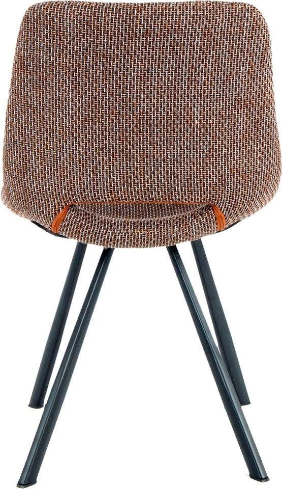 Kayoom Stuhl »Josephine 325 2er-Set, zeitloses Design, mit geometrischer Aussparung«, (Set), 2 St., pflegeleicht, schlicht, weiche Polsterung für angenehmes Sitzgefühl