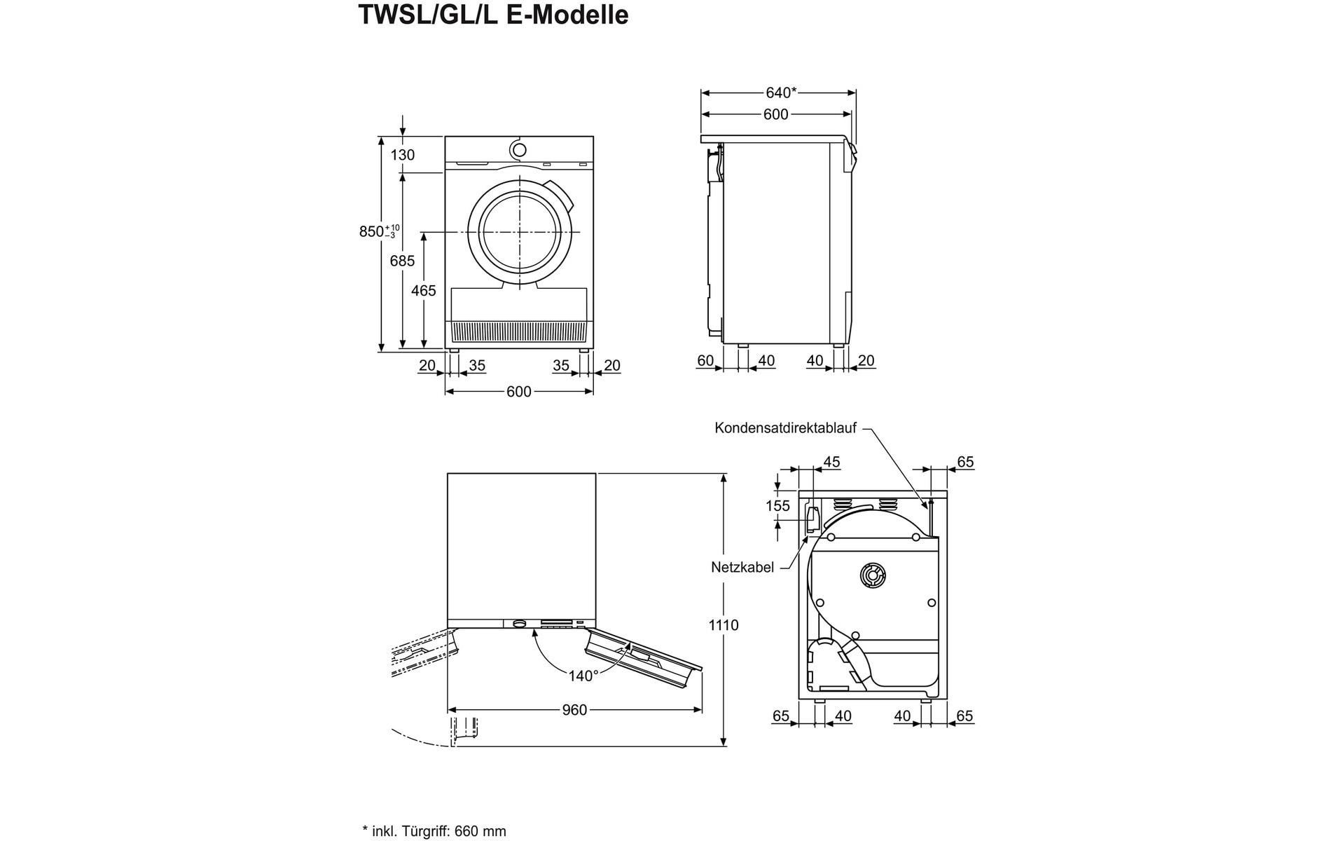 Electrolux Wärmepumpentrockner »TWSL6IE301 A+++«, 8 kg