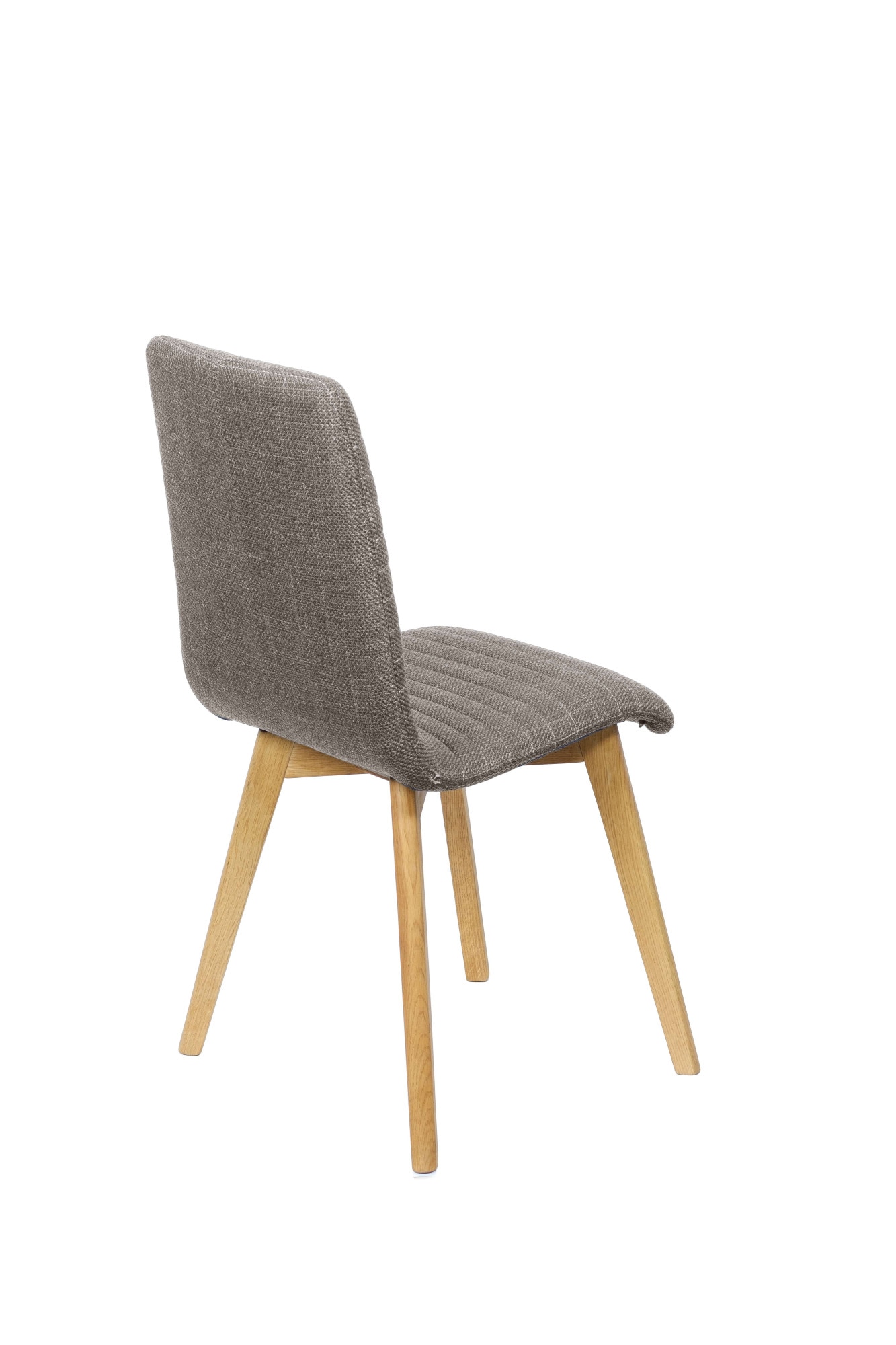 Home affaire 4-Fussstuhl »Arosa Esszimmerstuhl, Polsterstuhl, Küchenstuhl, Speisestuhl, Essstuhl«, (Set), 2 St., Chenille, 2er-Set, Beine aus Massivholz Eiche oder Buche, mit gestepptem Stoff