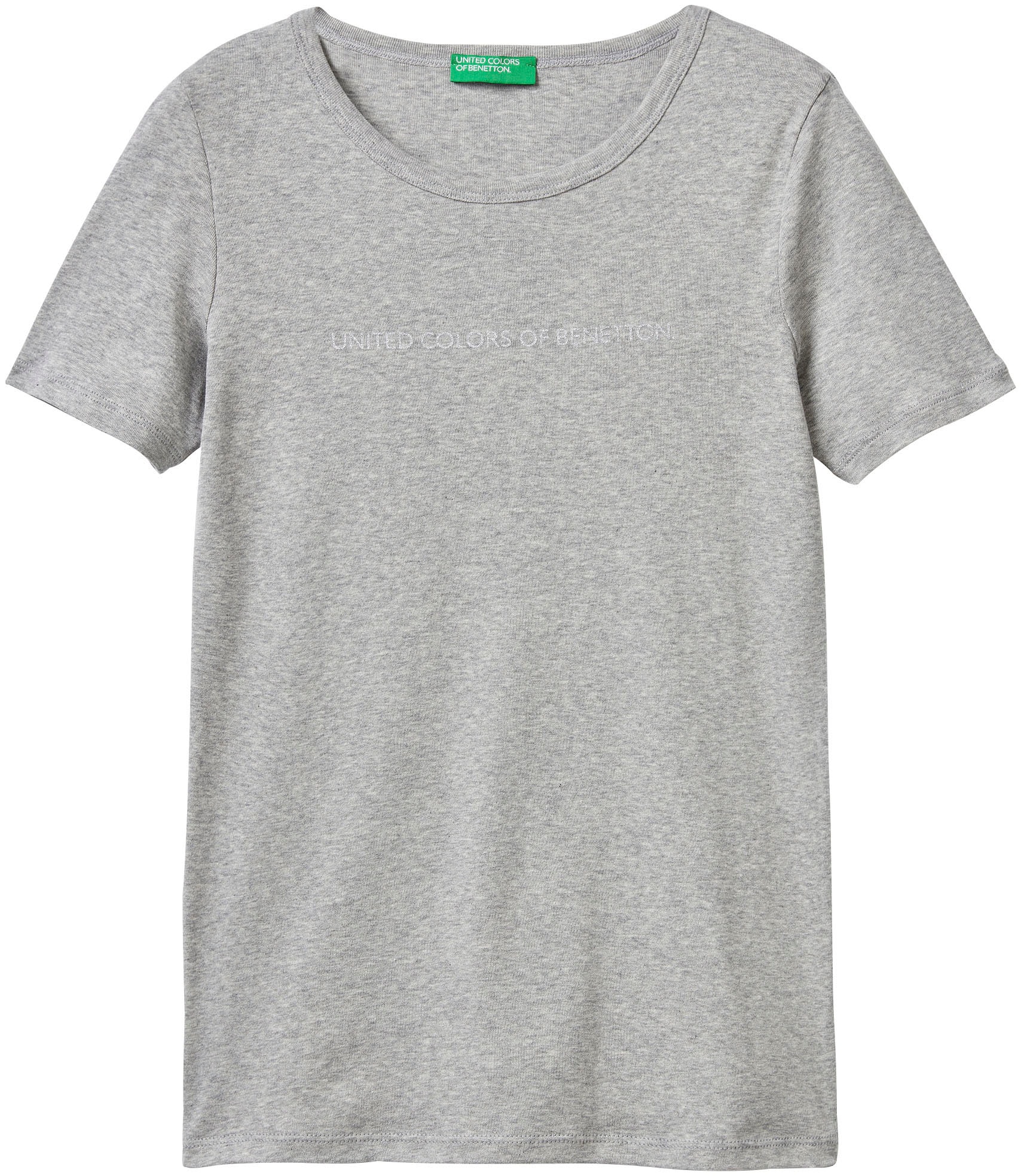 United Colors of (1 glitzerndem Druck Benetton T-Shirt, mit Schweiz tlg.), bestellen bei online Jelmoli-Versand