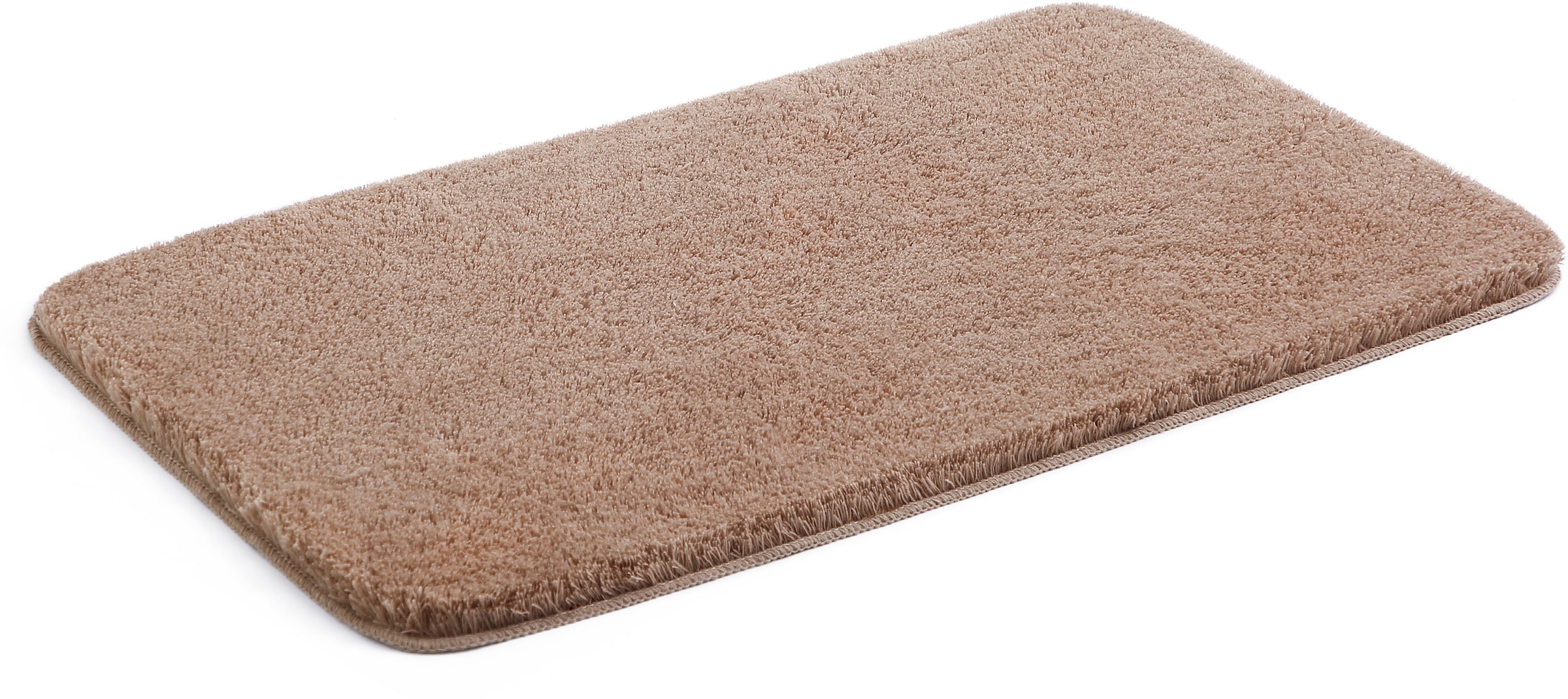 my home Badematte »Merida, Badvorleger, Badezimmer Teppich«, rutschhemmend beschichtet, fussbodenheizungsgeeignet-schnell trocknend-strapazierfähig, Badteppich, Uni Farben, rechteckig, rund & als 2-tlg. Set erhältlich