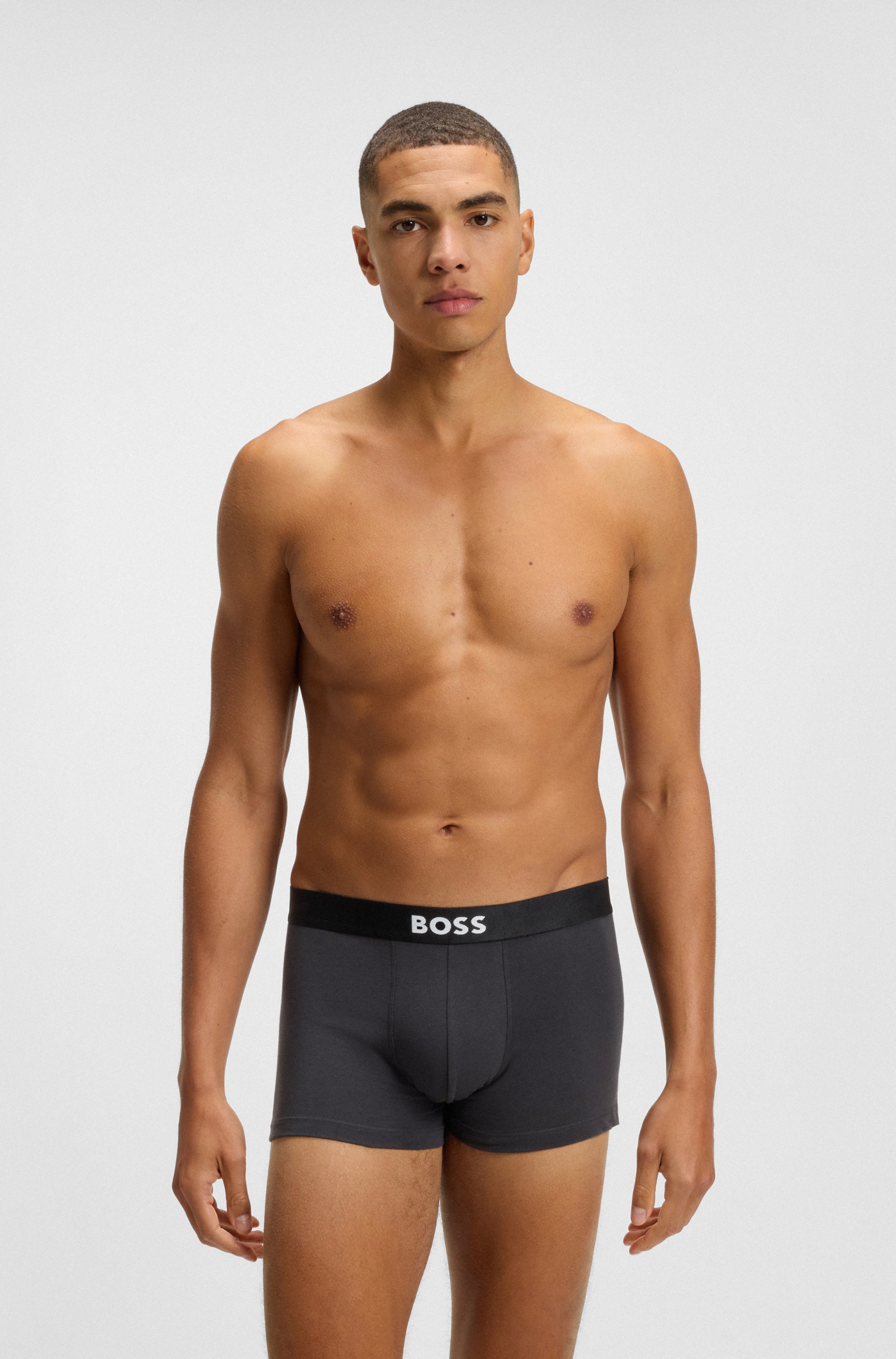 BOSS Trunk »3P Trunk BOSS ONE«, mit unifarbenen Bund