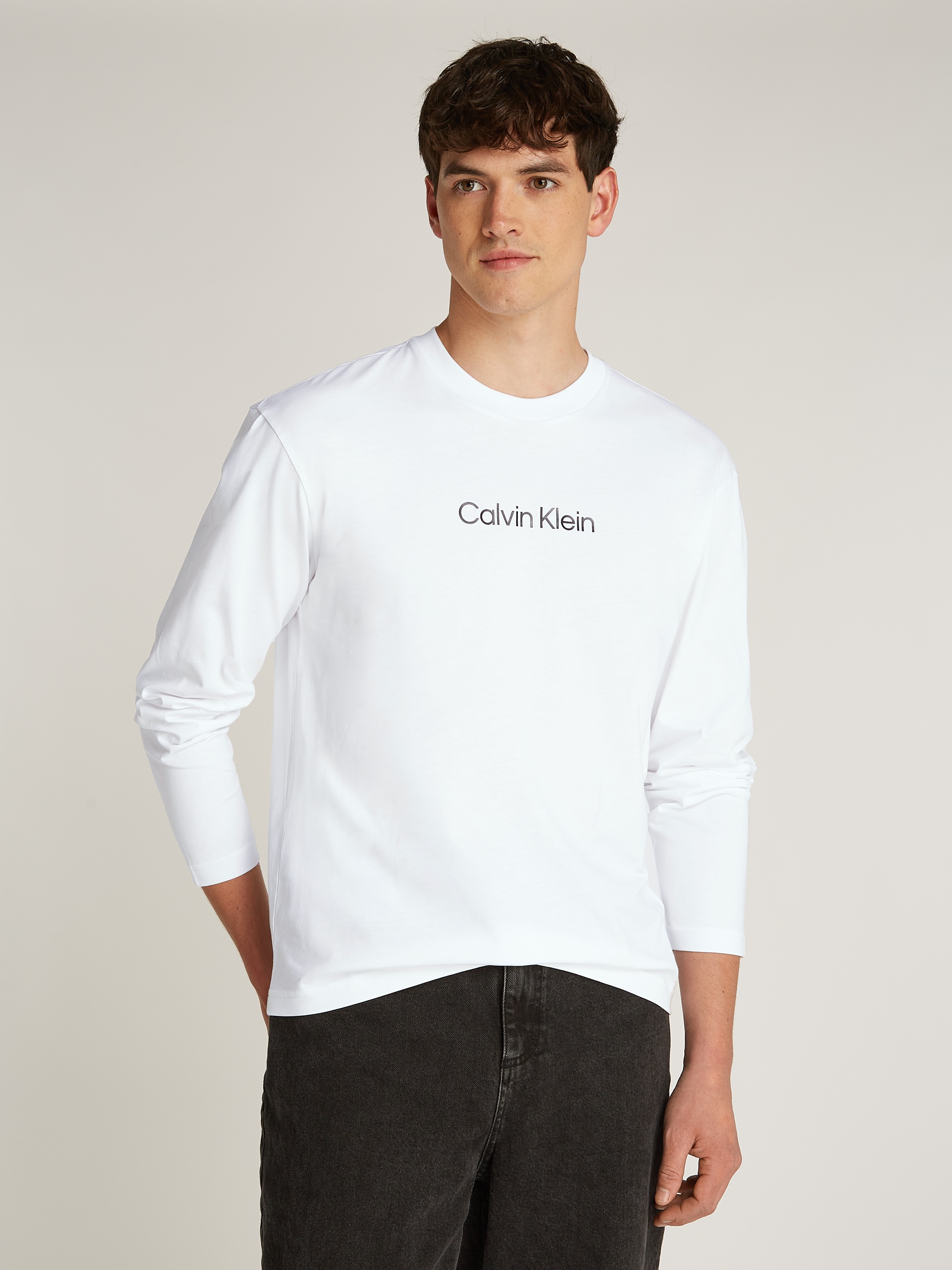 Calvin Klein Langarmshirt »HERO LOGO LS T-SHIRT« mit Logoschriftzug