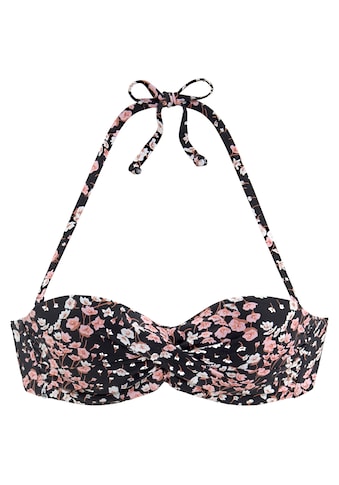 LASCANA Bügel-Bandeau-Bikini-Top »Blair«, mit floralem Design kaufen