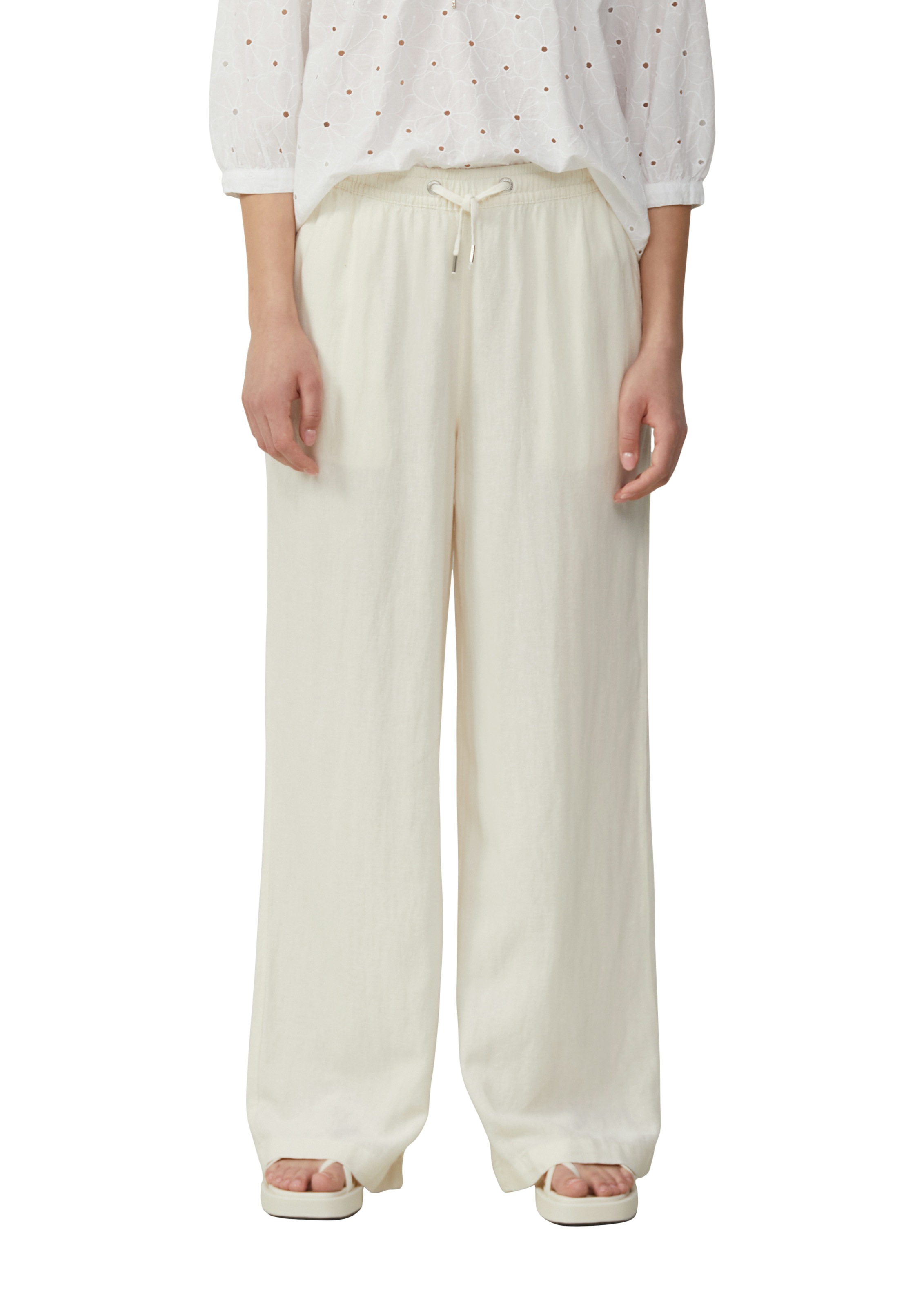 QS Leinenhose Sommerhose mit Gummizug