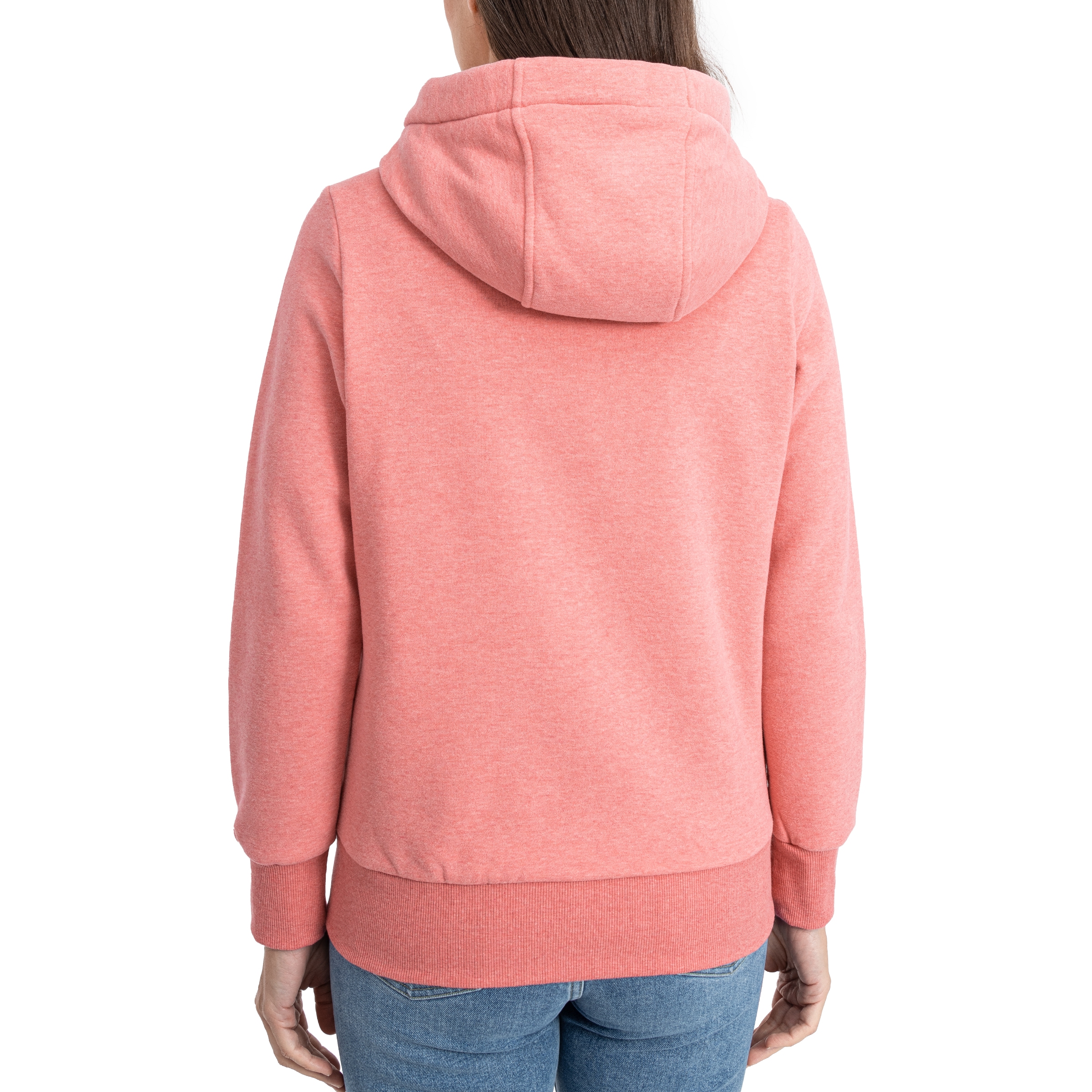 DEPROC Active Kapuzensweatshirt »HildaCMYK II WOMEN«, weiche Fleecejacke mit Kängurutasche