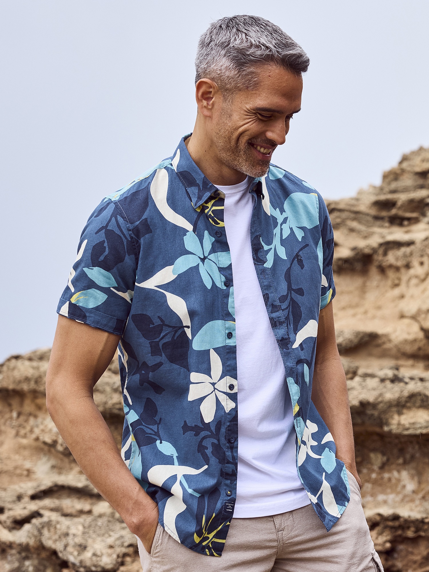LERROS Kurzarmhemd »LERROS Sommerhemd in Hawaiian-Style«