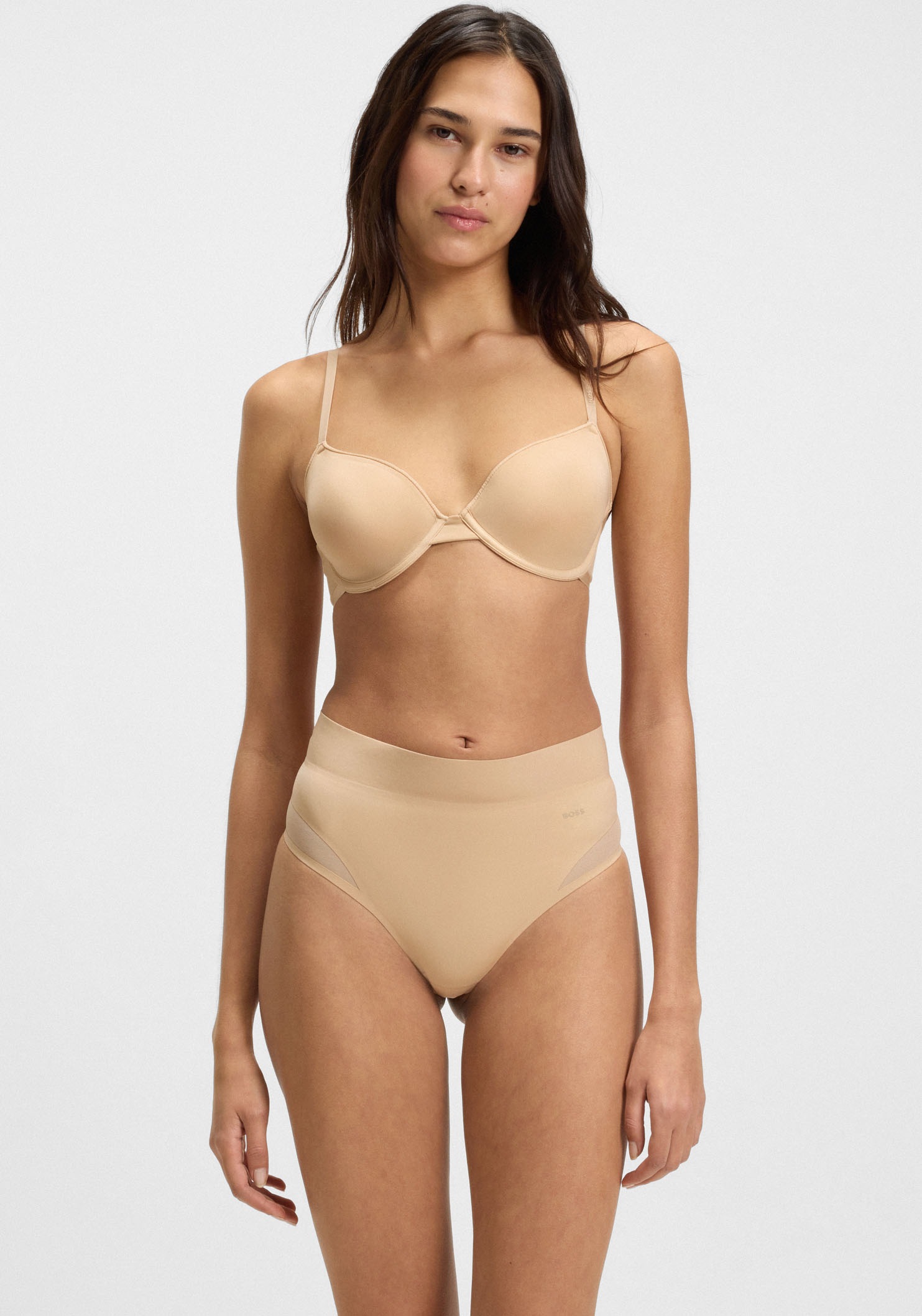 BOSS Formstring »High Waist Shapewear THONG B.BODY« mit Meshdetails, hoher Bund