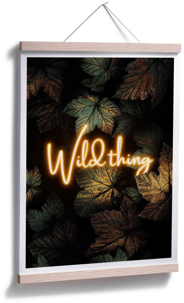 »Wild online Thing«, | Jelmoli-Versand (1 bestellen Wall-Art St.) Poster Schriftzug,
