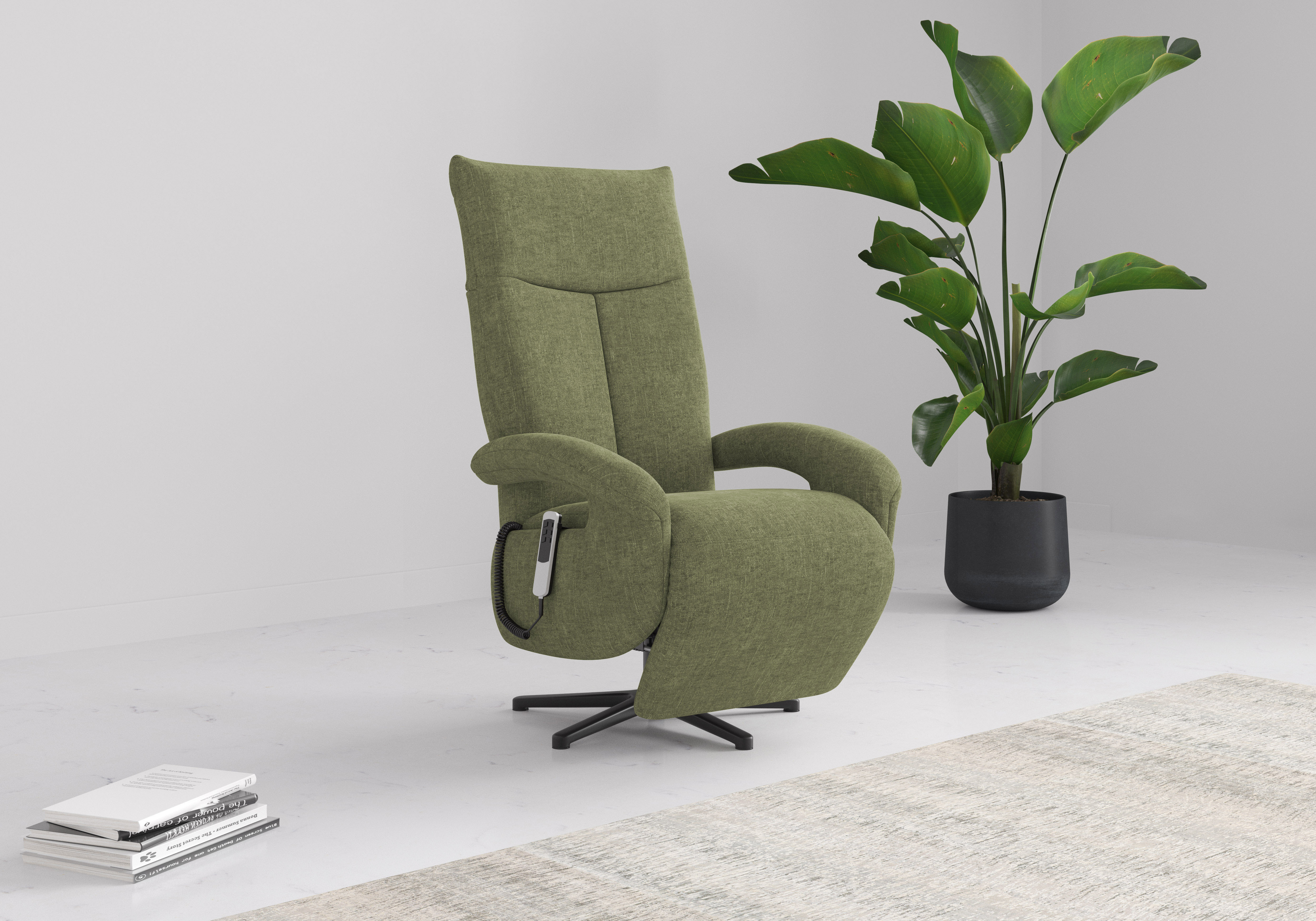 sit&more TV-Sessel "Emely, inkl. Kopfteilverstellung & 360 Drehfunktion" wahlweise mit 2 Motoren, Akku & Aufstehhilfe