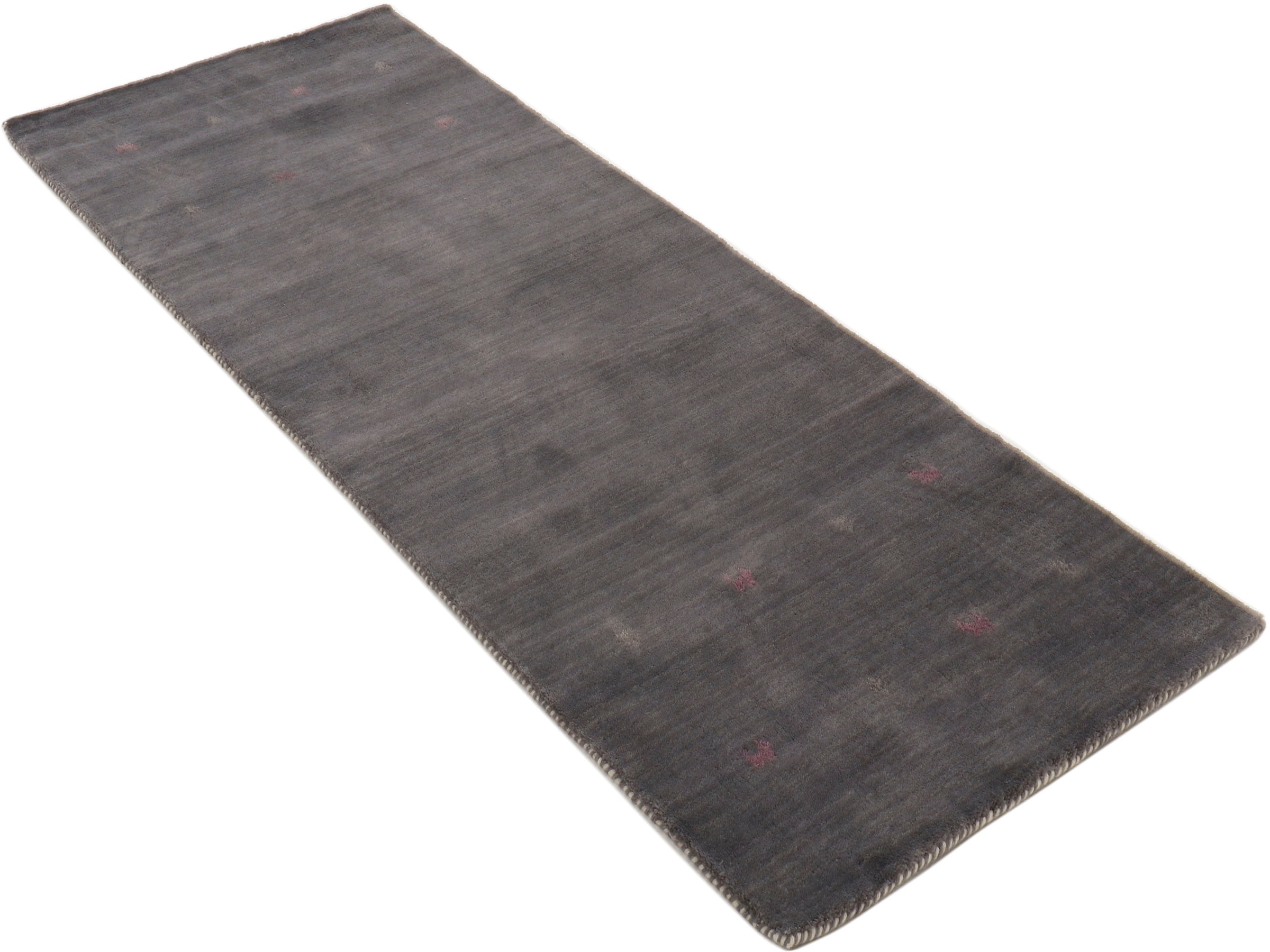 carpetfine Wollteppich »Gabbeh Uni, auch als Läufer erhältlich«, rechteckig, 15 mm Höhe, reine Wolle, handgewebt, Gabbeh Loom Tiermotiv, grosse Farbauswahl