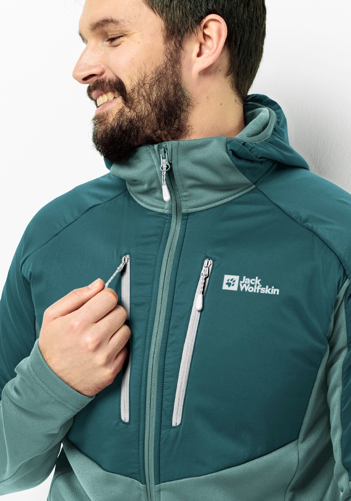 Jack Wolfskin Kapuzenfleecejacke »ALPGRAT PRO INS FZ M«, mit Kapuze