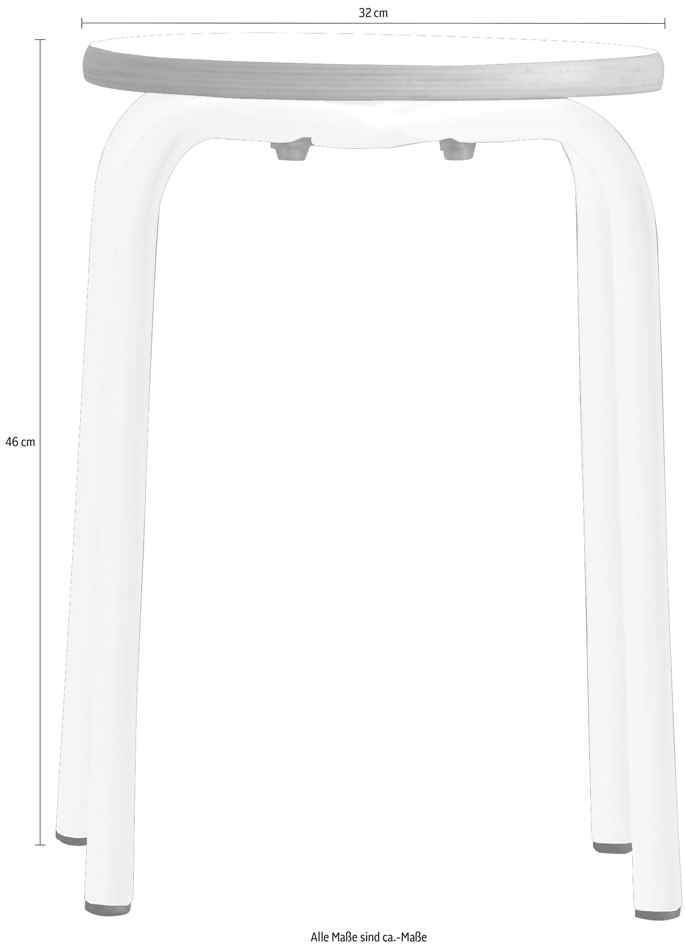 Fiam Hocker »paris«, in 3 Farben, stapelbar, Sitzhöhe 46 cm