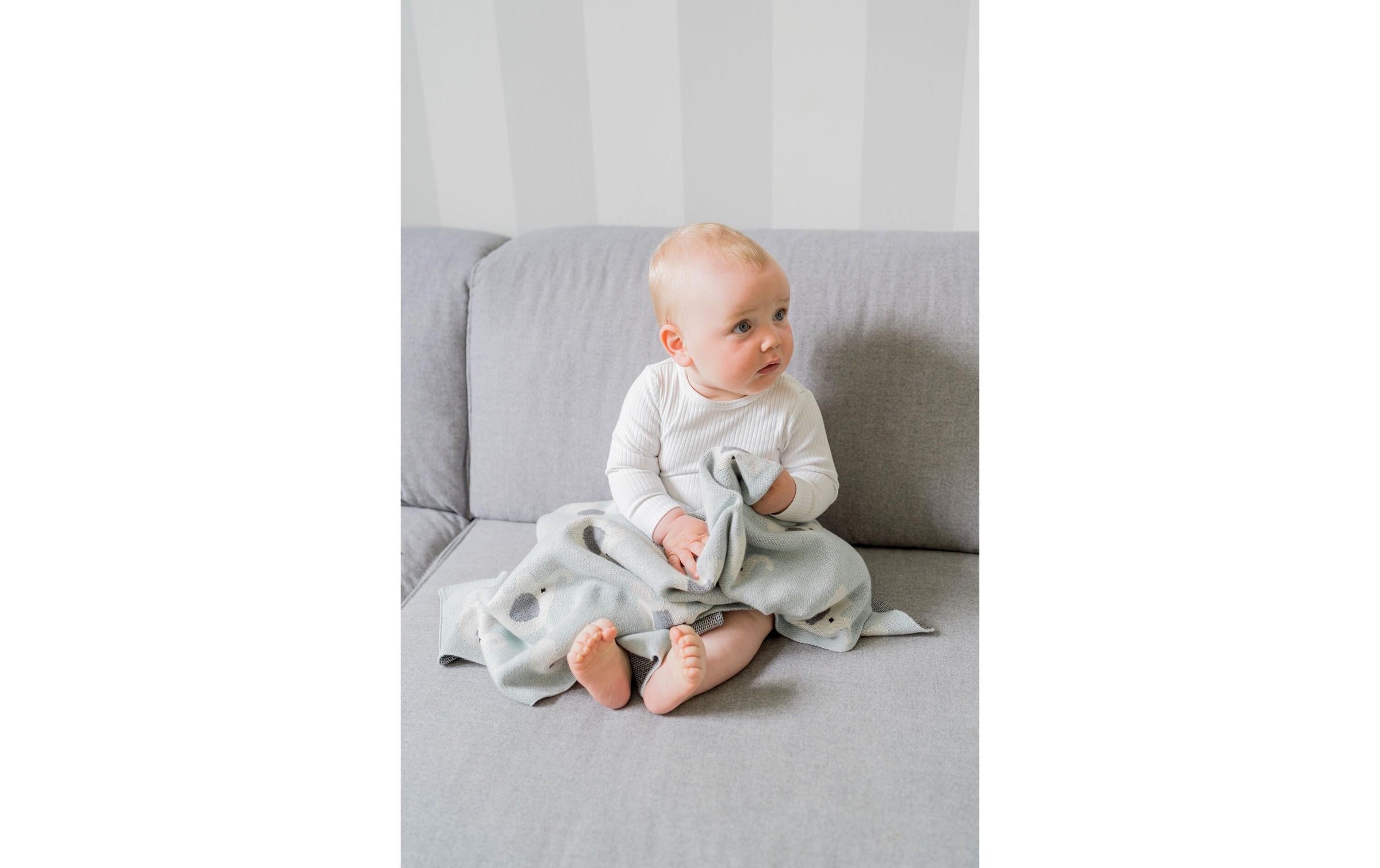 KINDSGUT Babydecke »Elefanten 80 x 100 cm«
