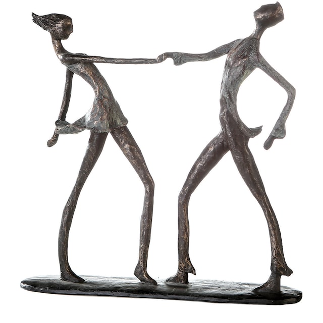 Casablanca by Gilde Dekofigur »Skulptur Jive«, Dekoobjekt, Höhe 36 cm,  Tänzer, mit Spruchanhänger, Wohnzimmer online bestellen | Jelmoli-Versand