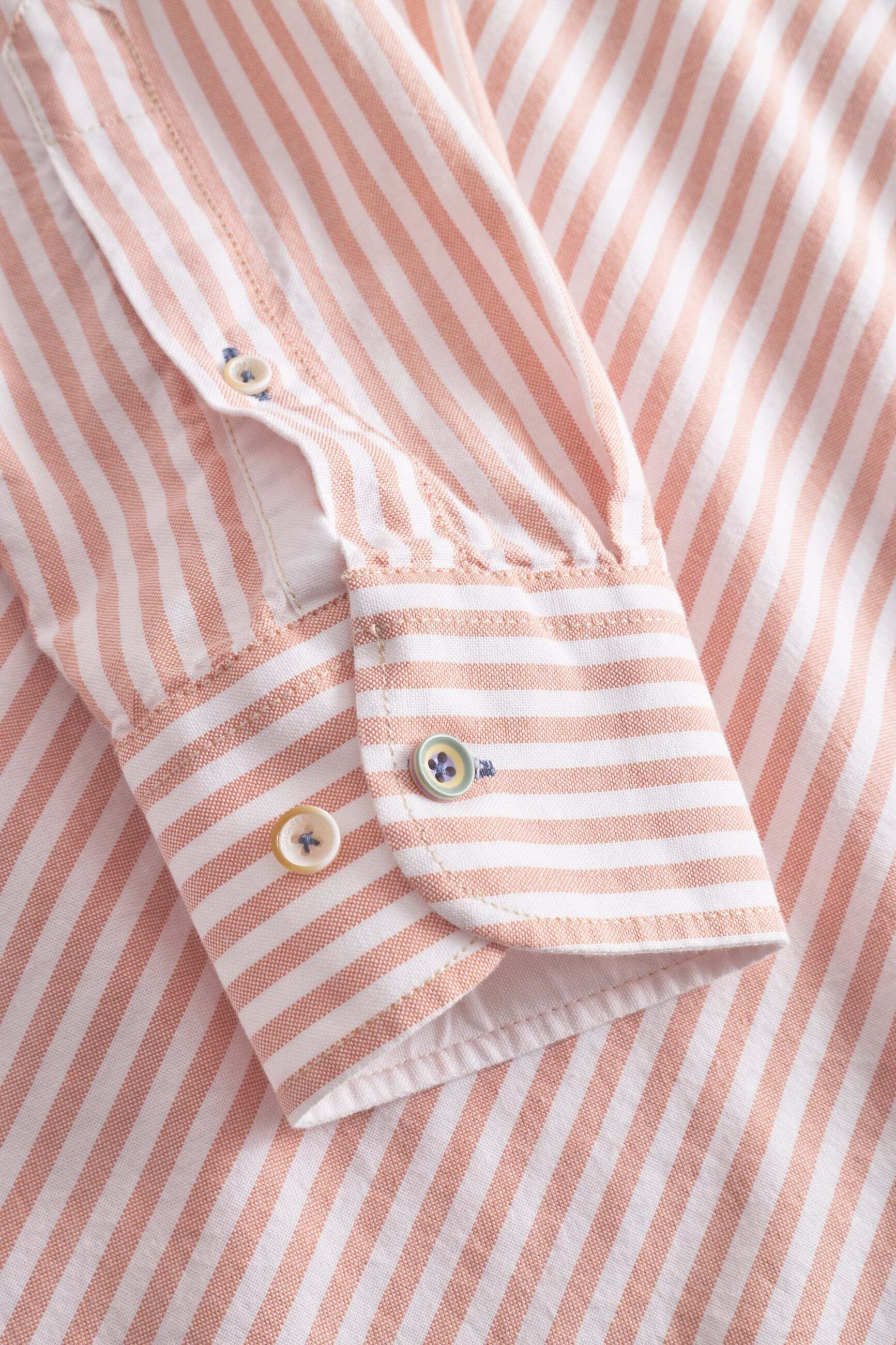 colours & sons Langarmhemd »colours & sons Langarmhemd Shirt-Soft Oxford Stripes«