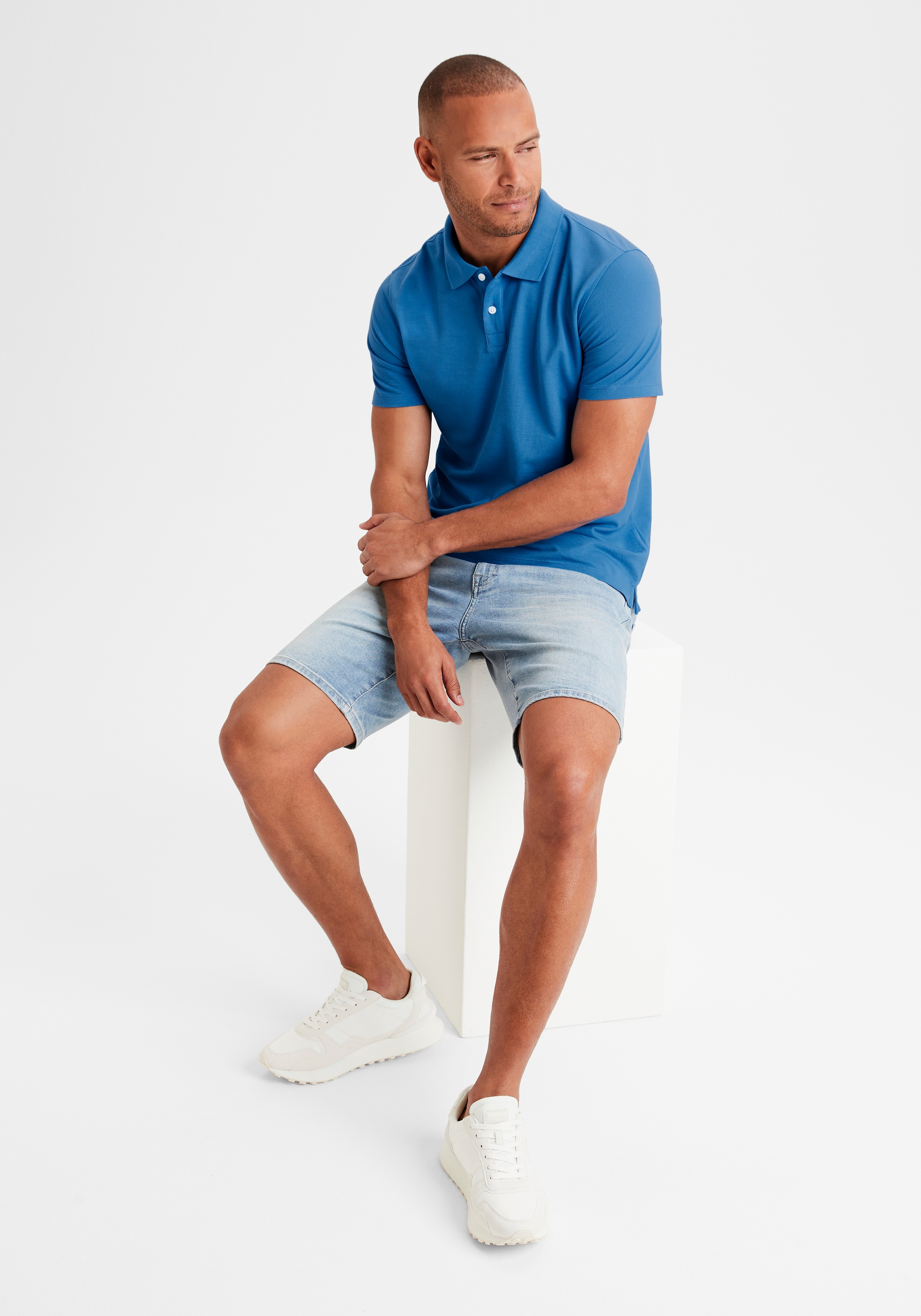 Beachtime Poloshirt, Kurzarm, Shirt mit Polokragen, Baumwoll-Piquè