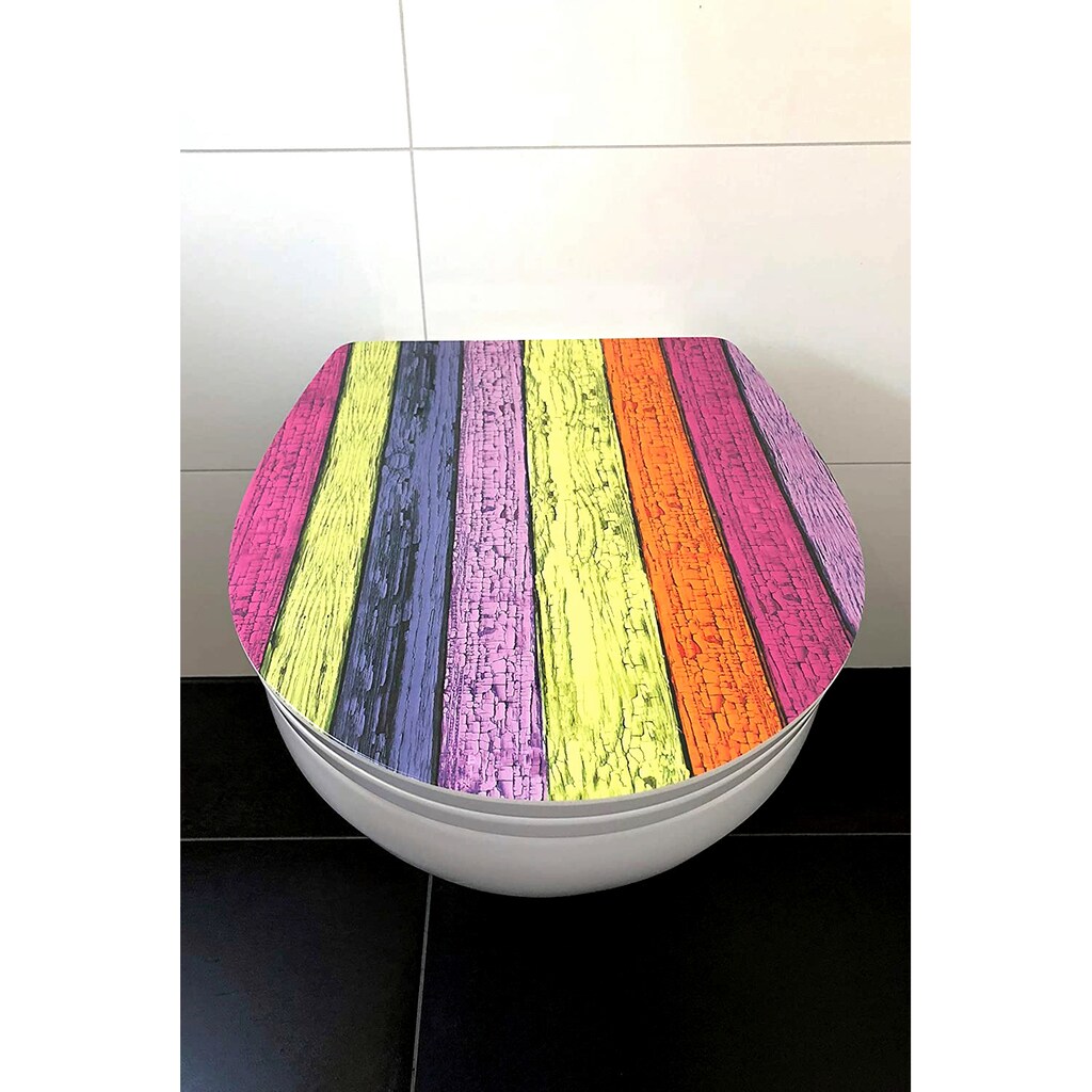 ADOB WC-Sitz »Colours«, Absenkautomatik, zur Reinigung auf Knopfdruck abnehmbar