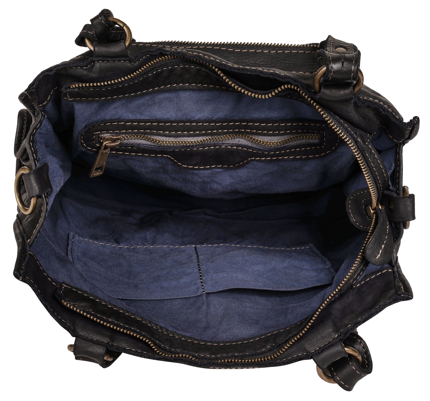 Samantha Look Shopper, echt Leder, Made in Italy