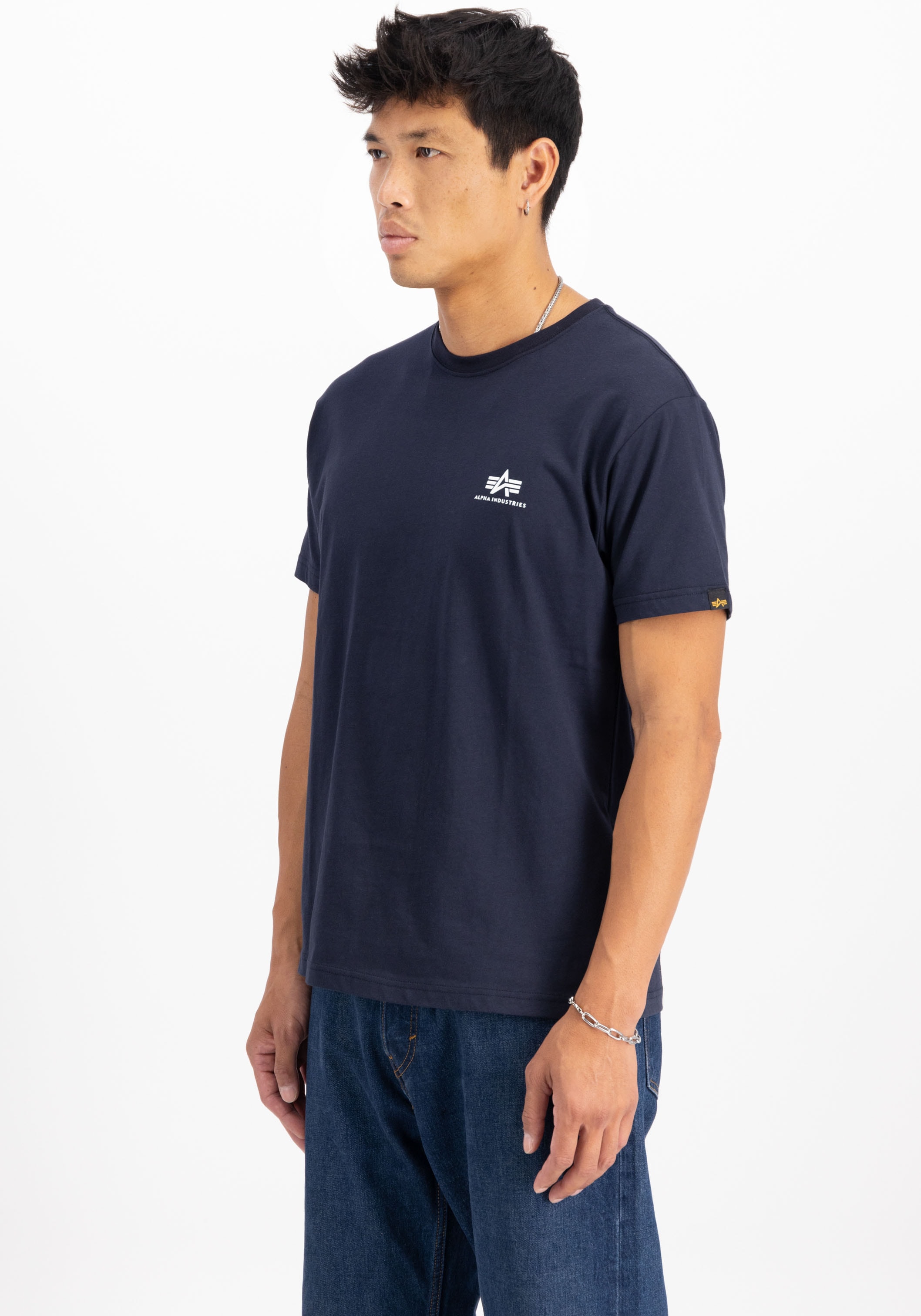 Alpha Industries Rundhalsshirt »Basic T Small Logo 2 Pack«, (Set, 2 tlg.)