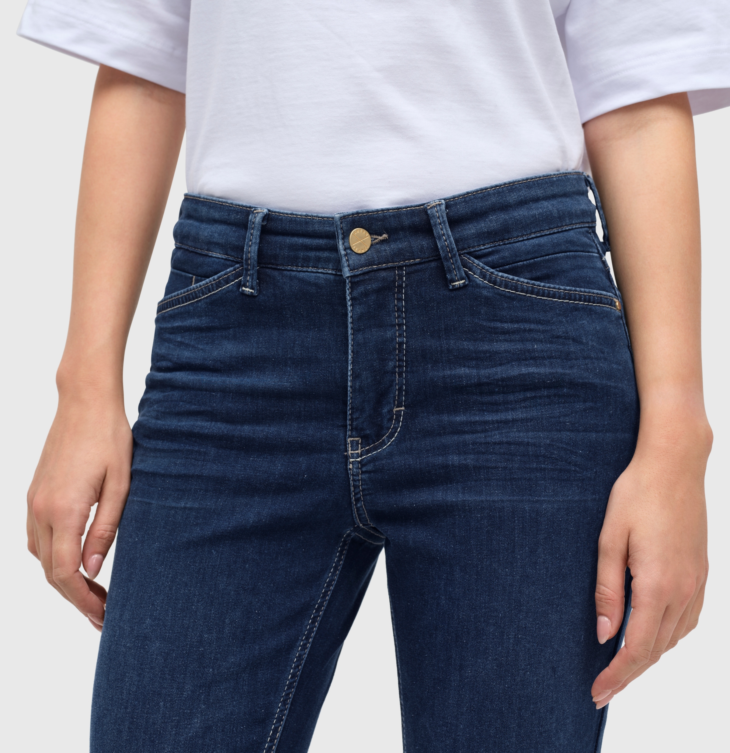MAC 7/8-Jeans »Dream Chic«, verkürzte Form mit Reissverschluss
