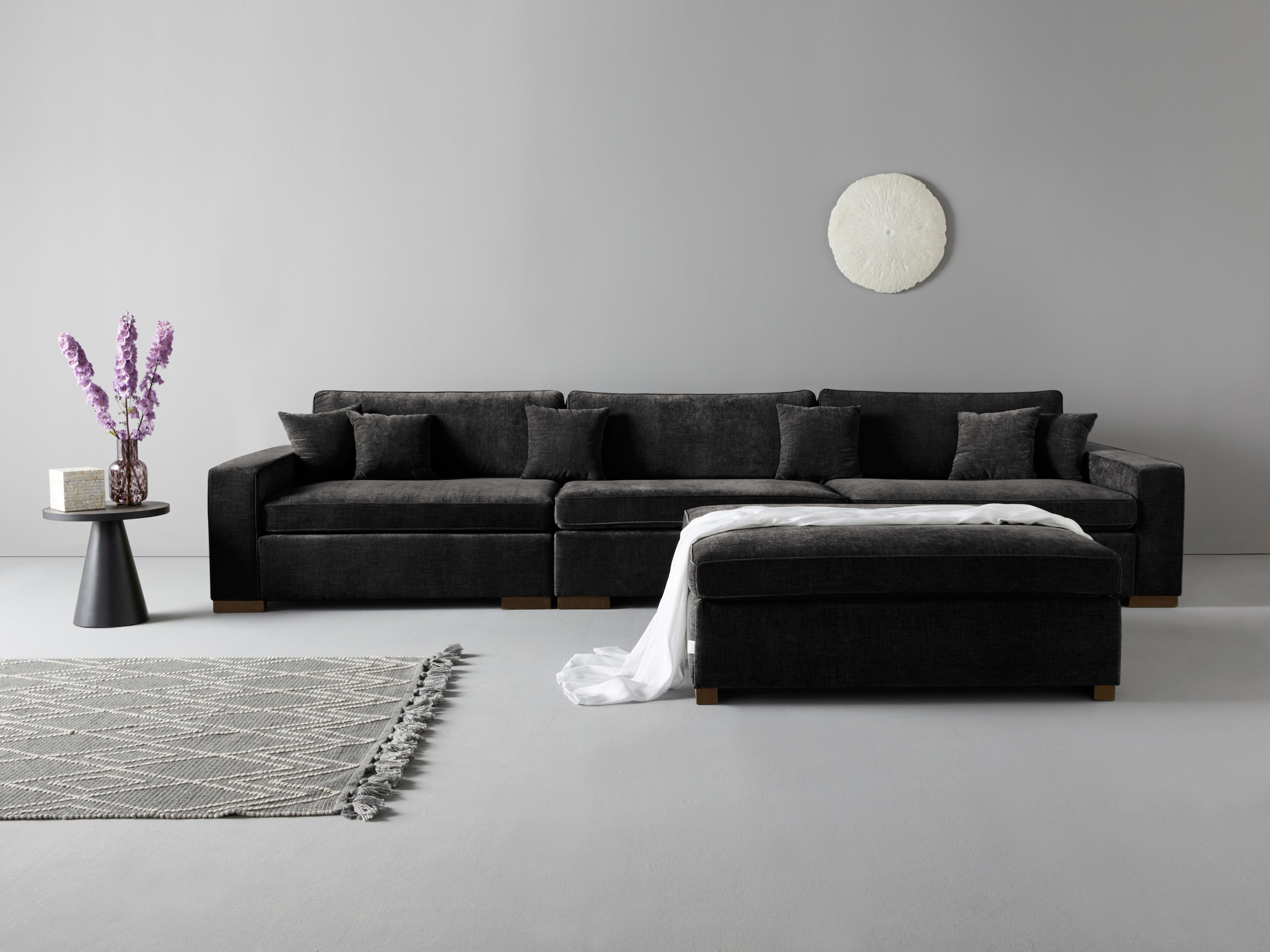 Home affaire 3-Sitzer »Skara XXL«, Lounge-Sofa XXL mit Federkern-Polsterung, in vielen Bezugsvarianten