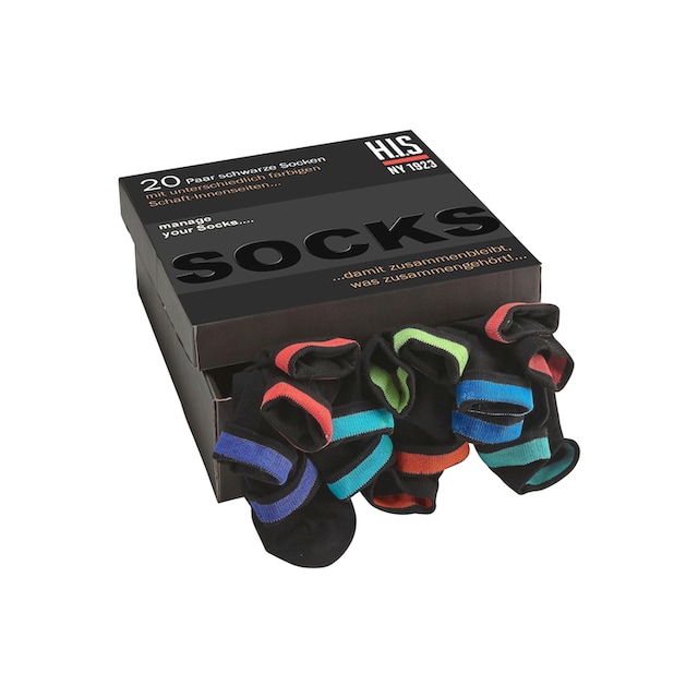 H.I.S Socken, (Set, 20 Paar), in praktischer Geschenkbox online kaufen |  Jelmoli-Versand