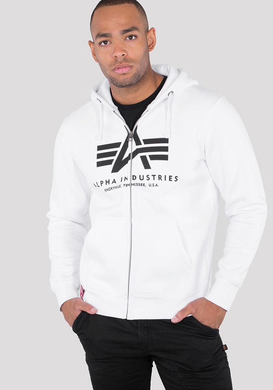 Alpha Industries Kapuzensweatjacke »BASIC ZIP HOODY« Baumwollmischung, regular fit