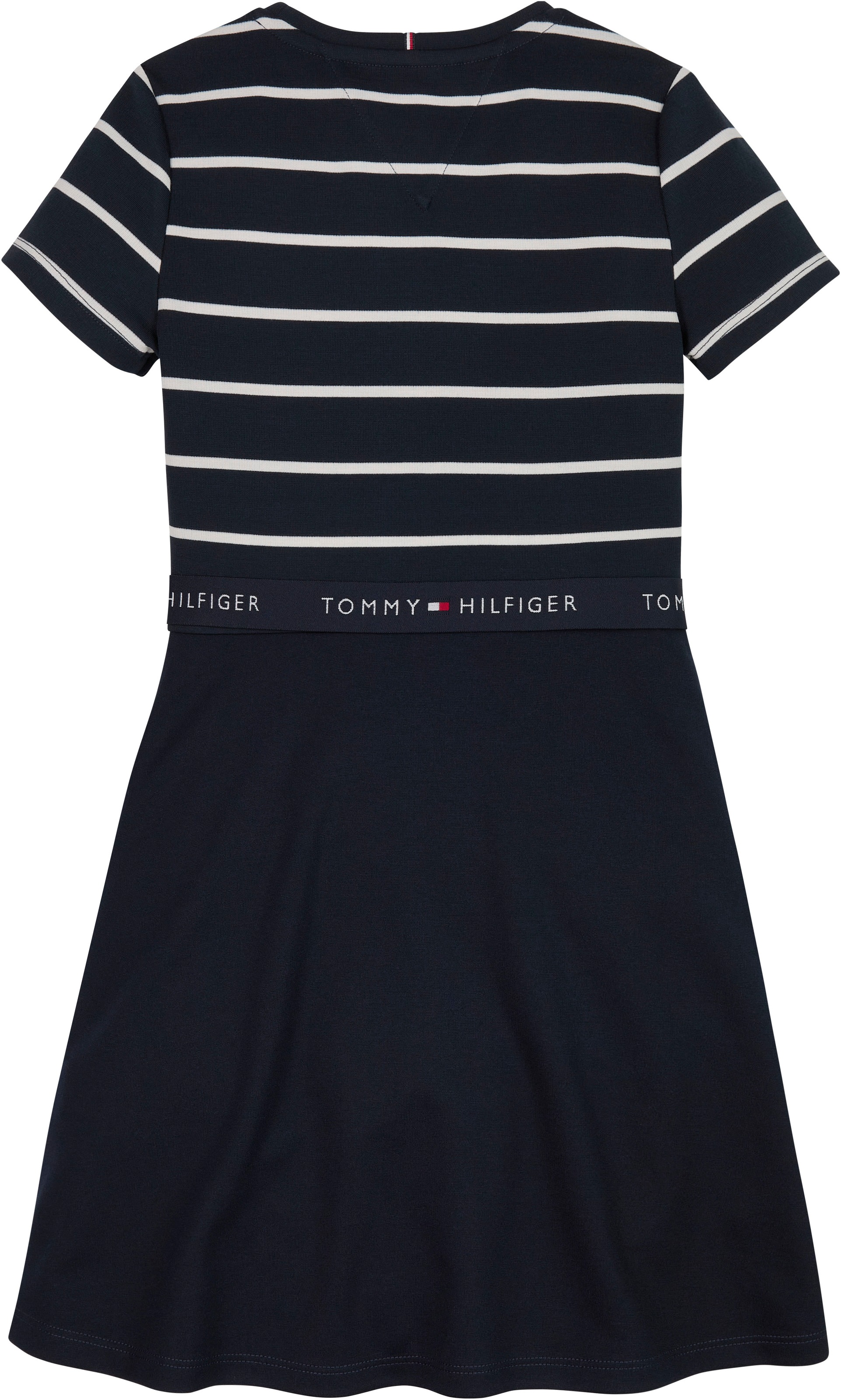 Tommy Hilfiger Jerseykleid »ESSENTIAL SKATER DRESS«, mit Markenlabel am Bund