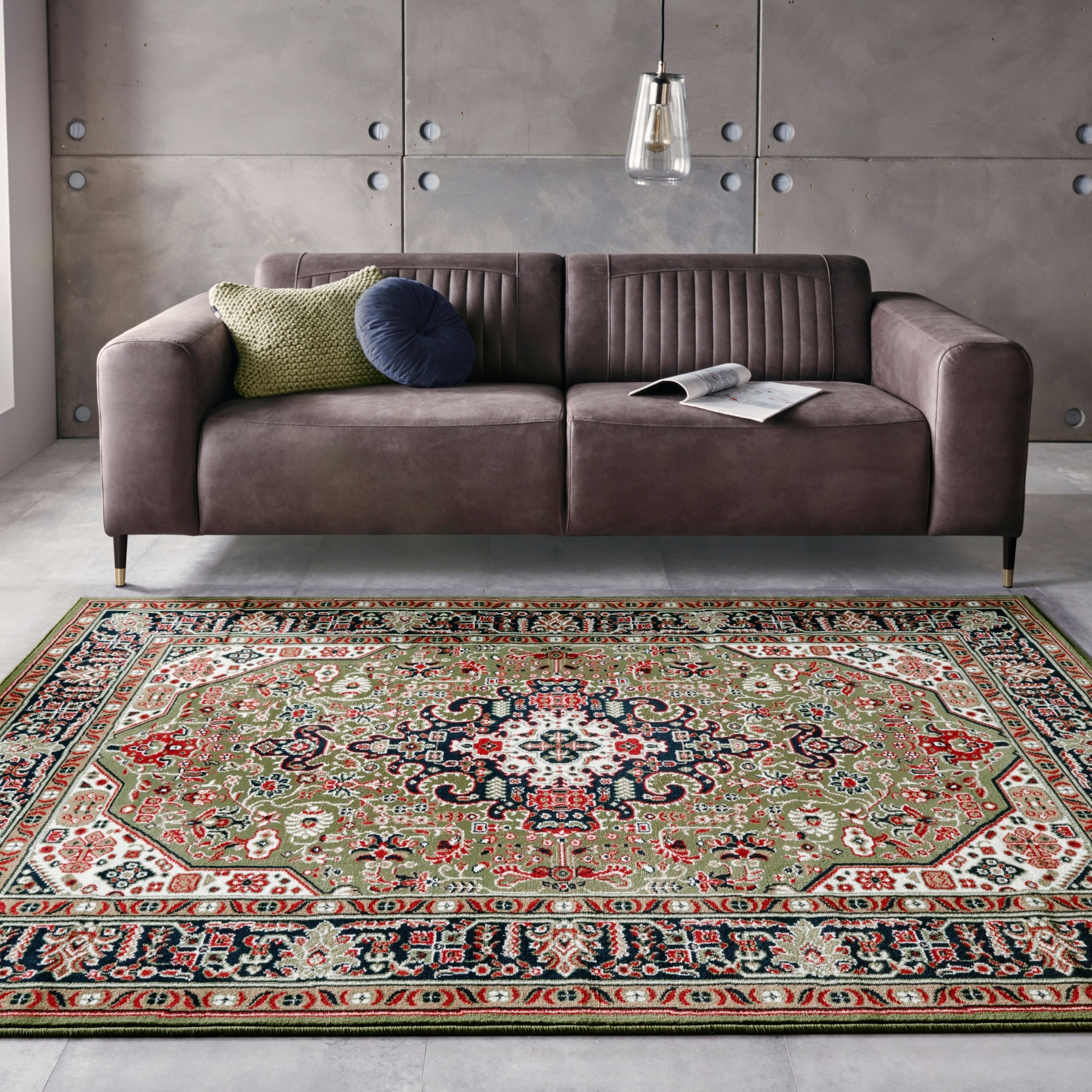 NOURISTAN Teppich »Skazar Isfahan«, rechteckig, 9 mm Höhe, Kurzflor, Orient, Läufer, Vintage, Esszimmer, Wohnzimmer, Flur