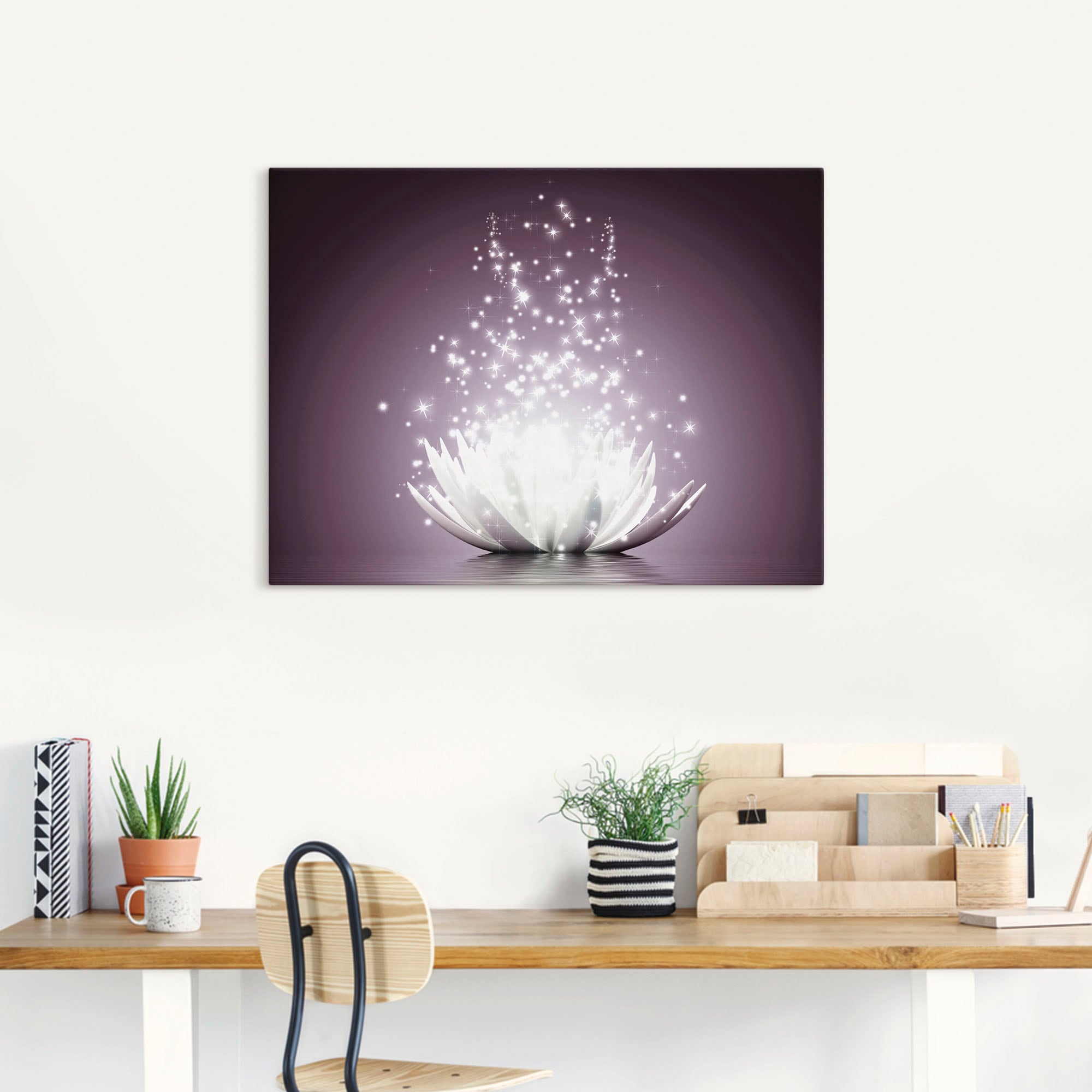 Artland Wandbild »Magie der Lotus-Blume«, Blumen, (1 St.), als Leinwandbild, Poster, Wandaufkleber in verschied. Grössen