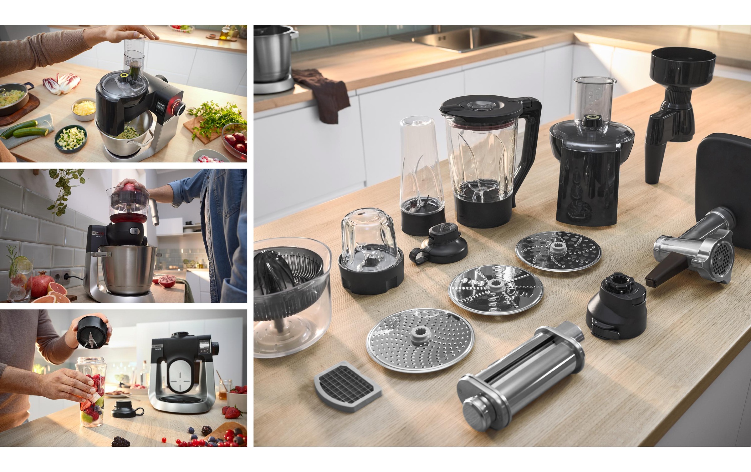 BOSCH Küchenmaschine »Serie 6 MUMS6ZS17 Edelstahl/Schwarz«